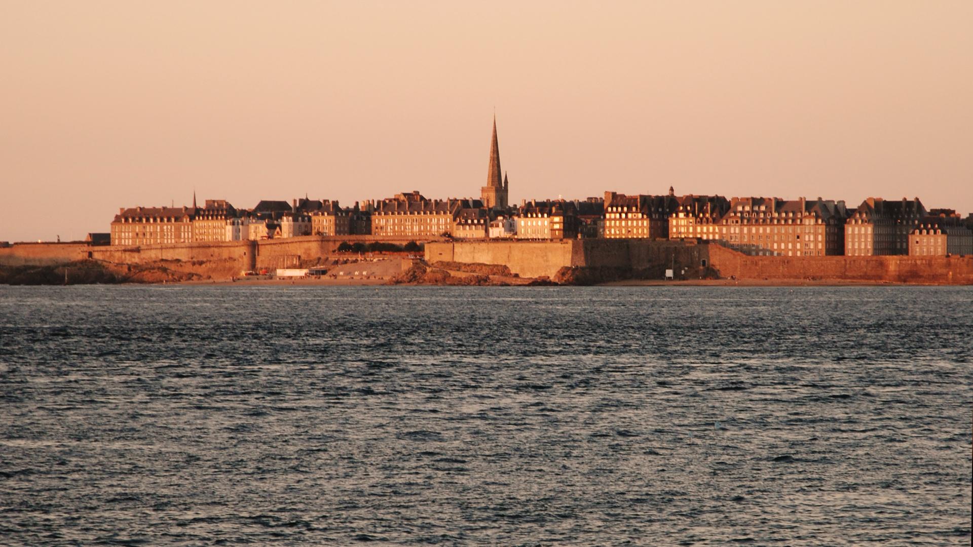1920x1080 Free photo: Saint Malo, Architecture, Blue