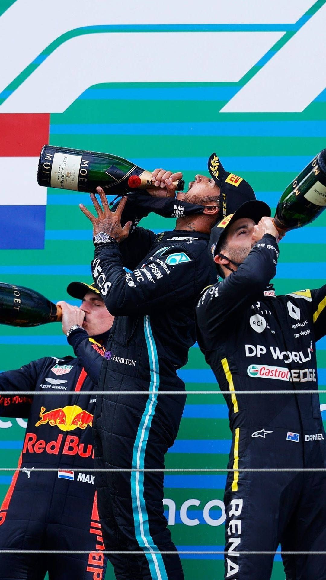 1080x1920 F1 Podium Wallpaper