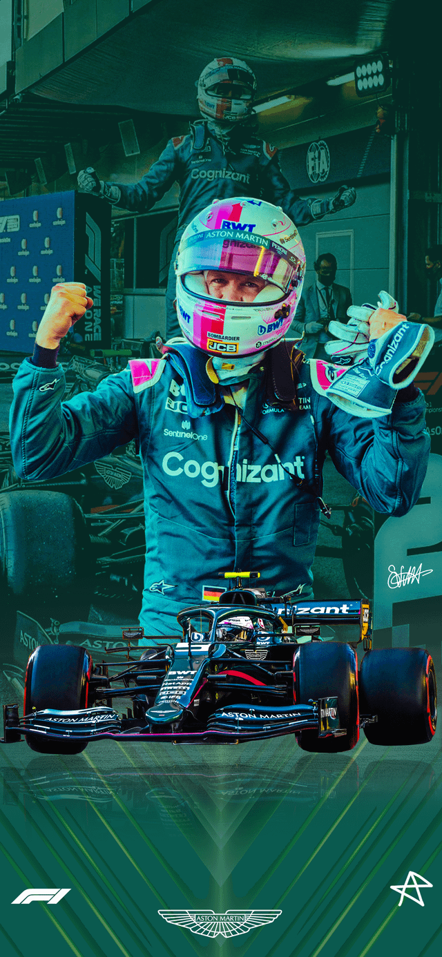640x1386 Sebastian Vettel 2021 Azerbaijan Gp Wallpaper. Congratulations for the 1st podium with Aston Martin Seb!