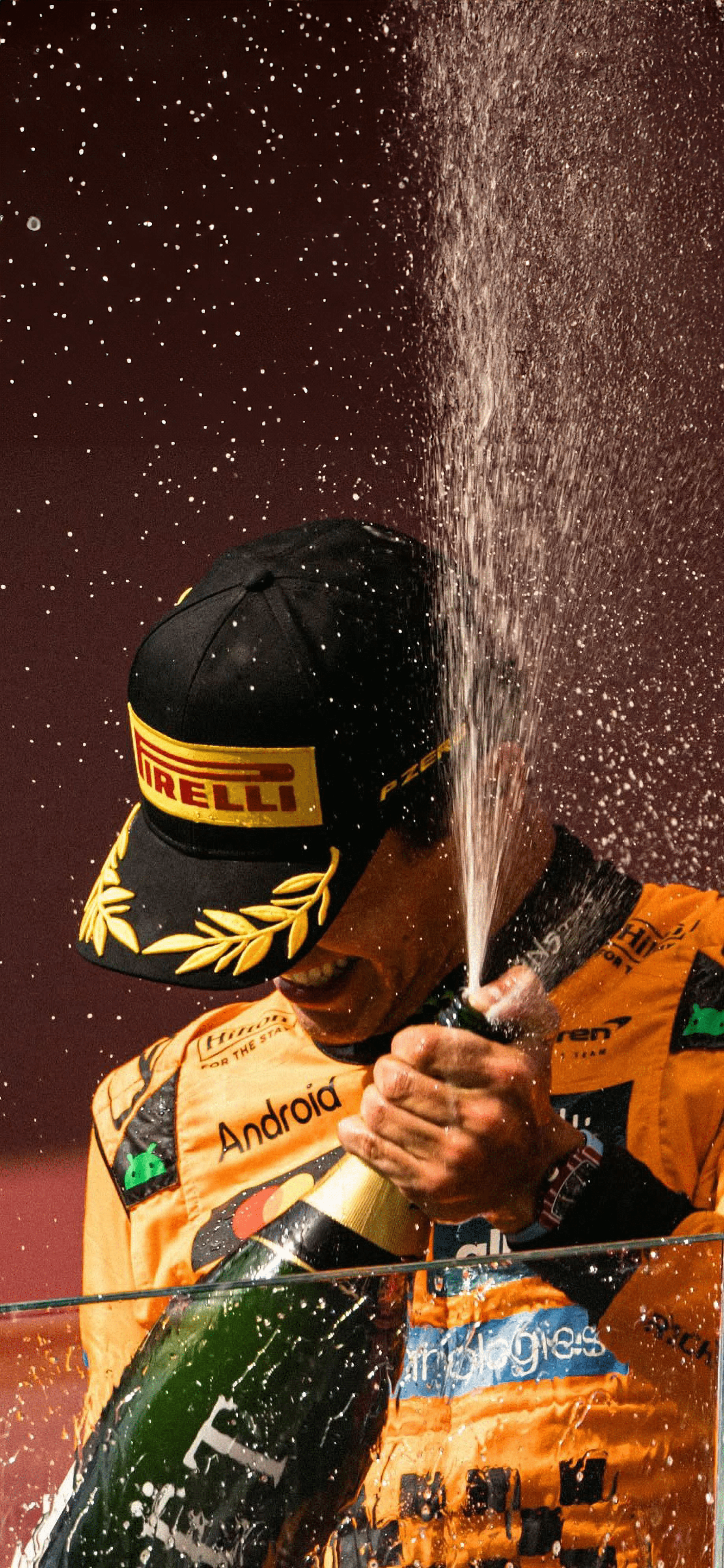 1836x3976 F1 McLaren Papaya Orange wallpaper for iPhone