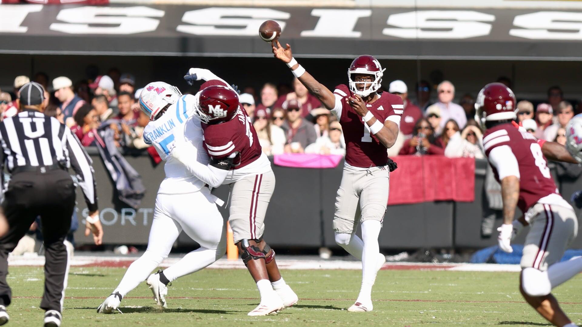 1920x1080 Mississippi State quarterback Kamario Taylor at Duke's Bowl press conference