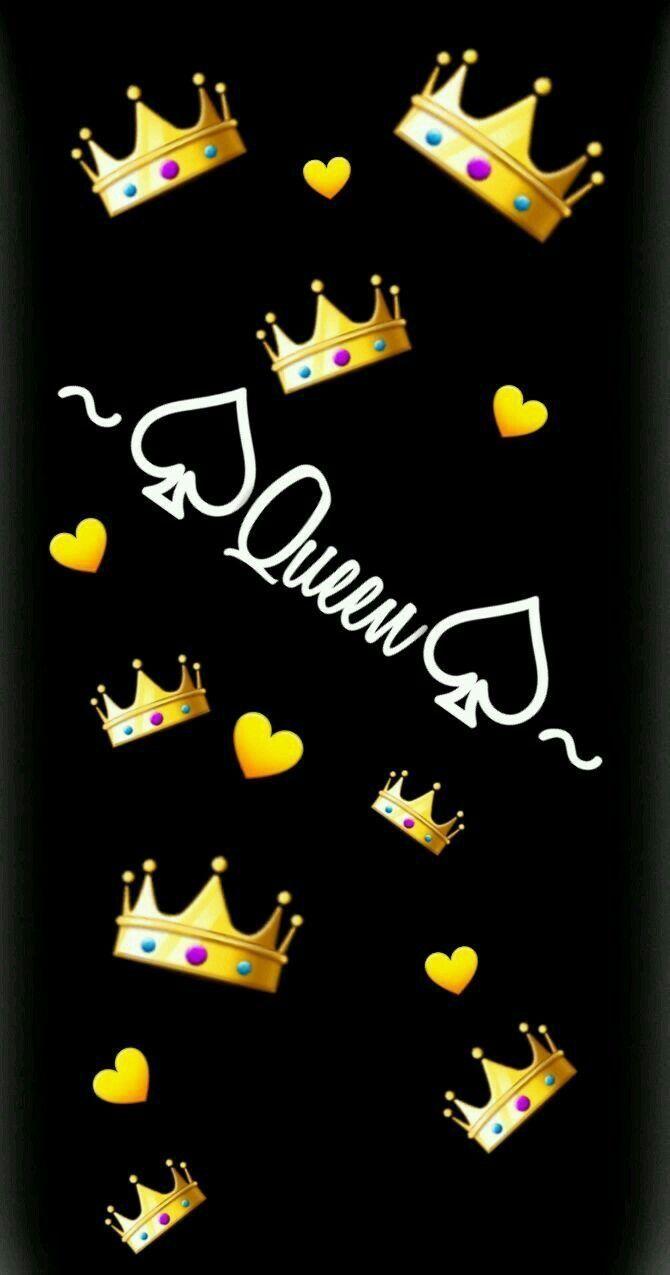 670x1275 iPhone Queen Emoji Wallpaper