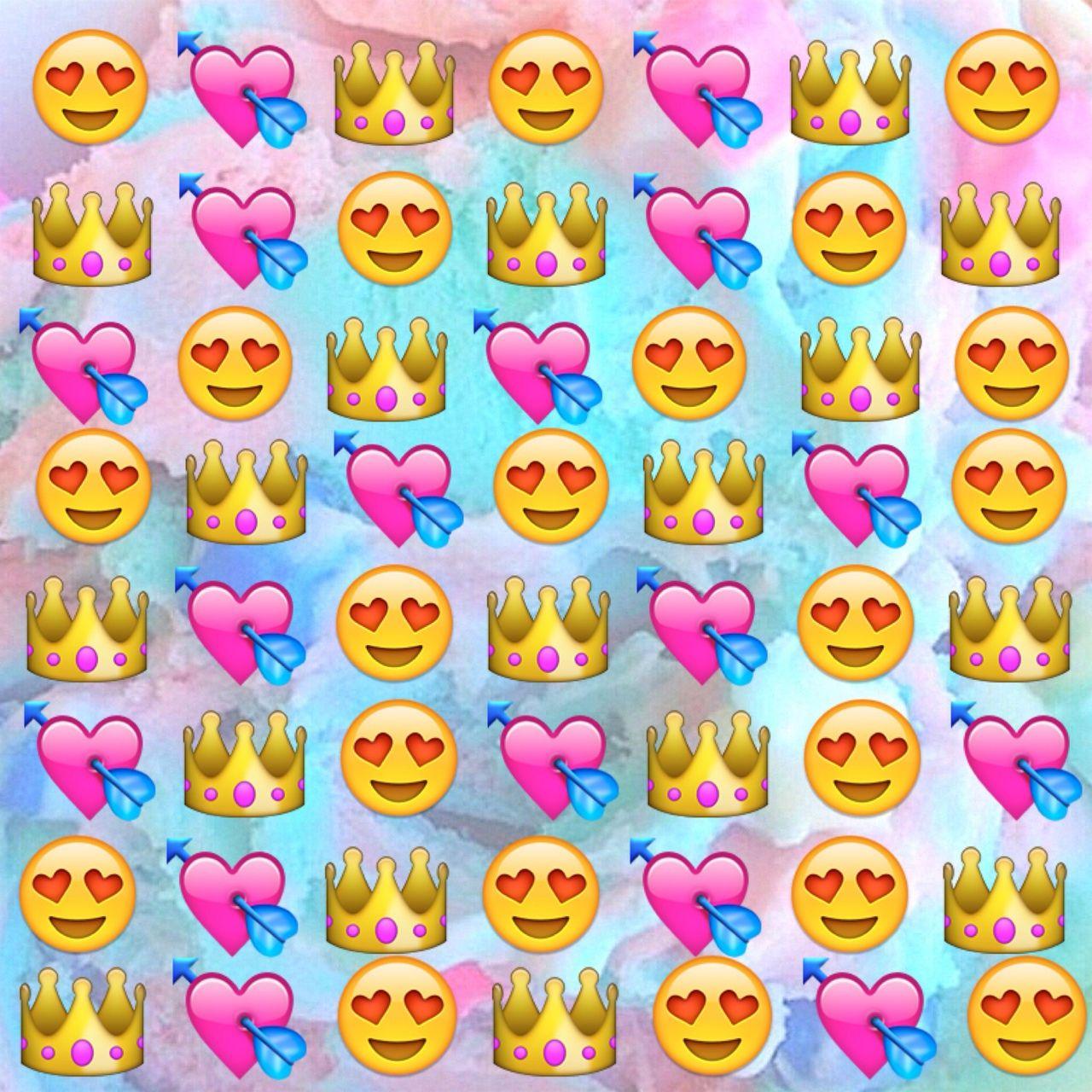 1280x1280 Cute Emoji Queen Wallpaper .
