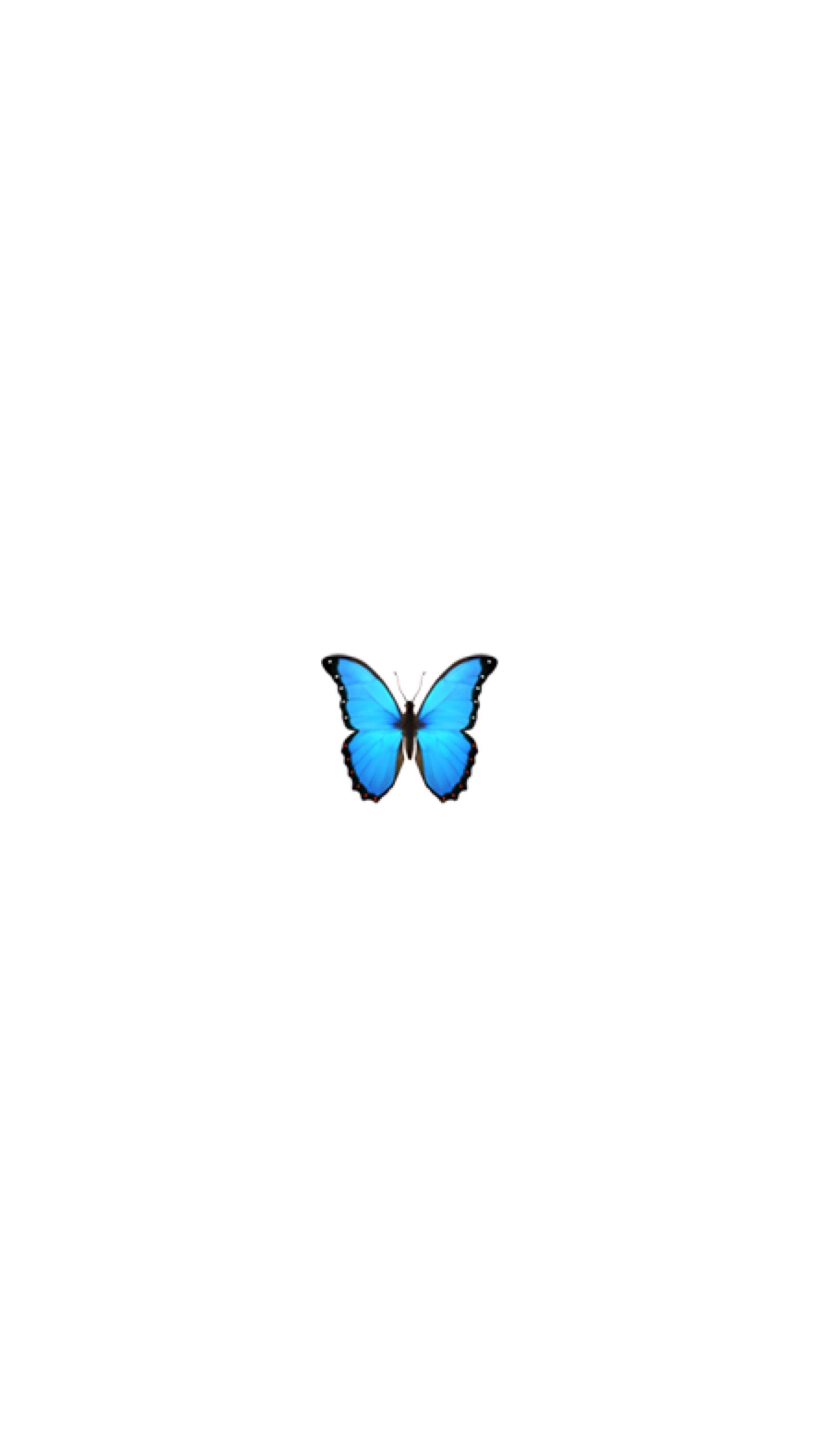 2095x3724 Aesthetic Tumblr Butterfly Emoji Wallpaper