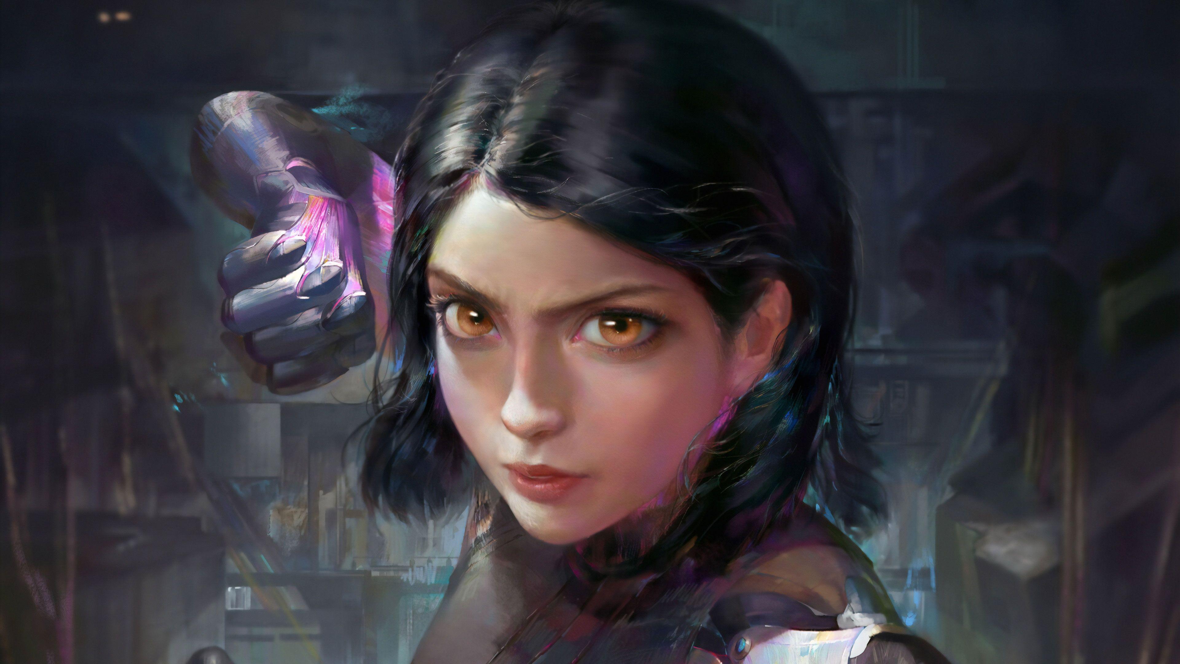 3840x2160 Wallpaper 4k Alita Battle Angel Art 4k Wallpaper, Alita Battle Angel Wallpaper, Artist Wallpaper, Artwork Wallpaper, Digital Art Wallpaper, Hd Wallpaper