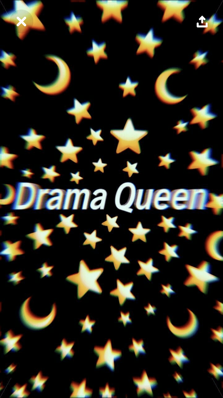 750x1334 Emoji Queen Black Background .