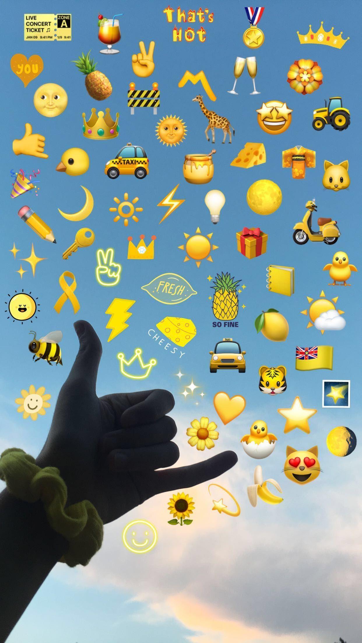 1242x2208 iPhone Emoji Background .