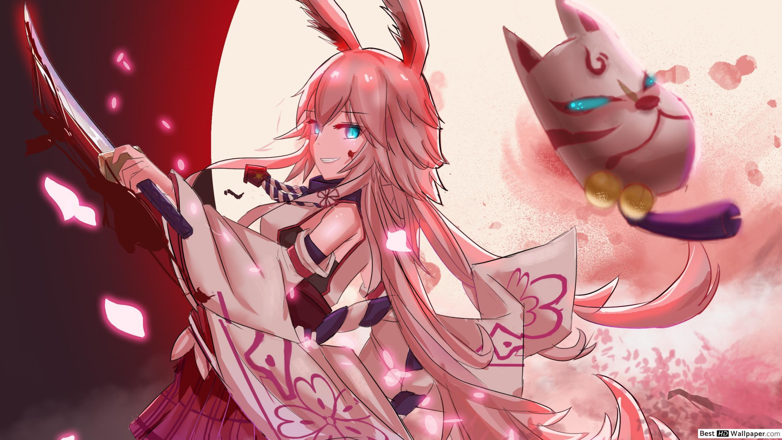 2560x1440 Yae Sakura HD wallpaper download