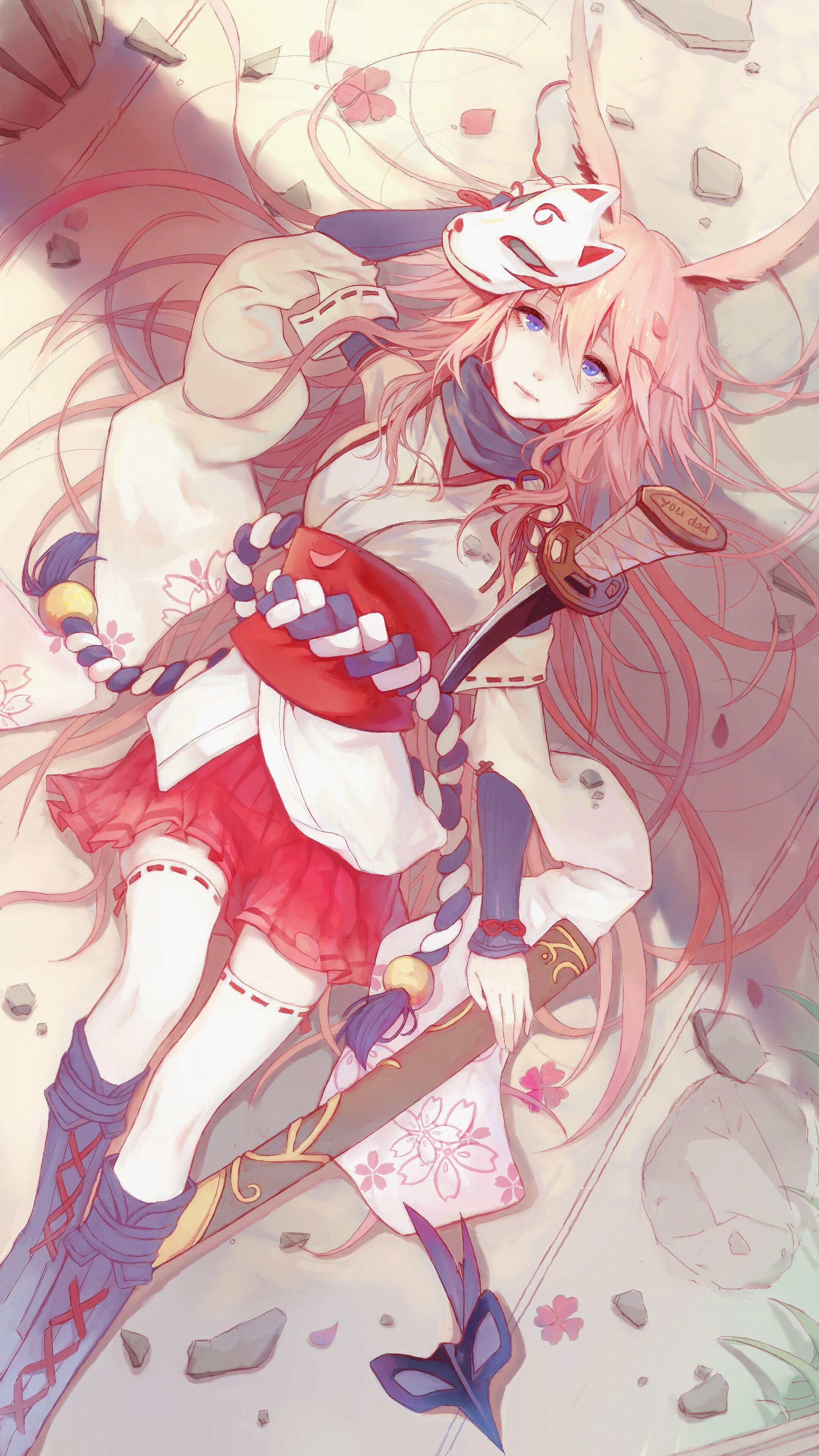2160x3840 Anime, Girl, Pink Hair, Yae Sakura, Honkai Impact 3rd, 4K phone HD Wallpaper, Image, Background, Photo and Picture
