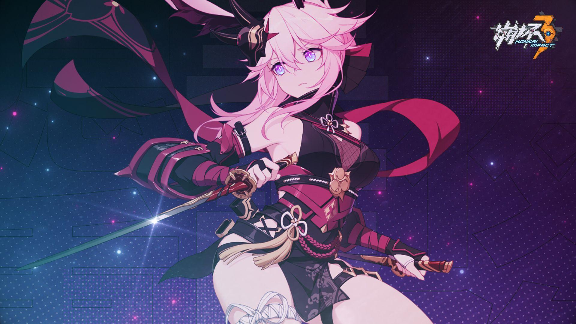 1920x1080 Kasumi (Houkai 3rd) Sakura (Houkai Gakuen) Anime Image Board