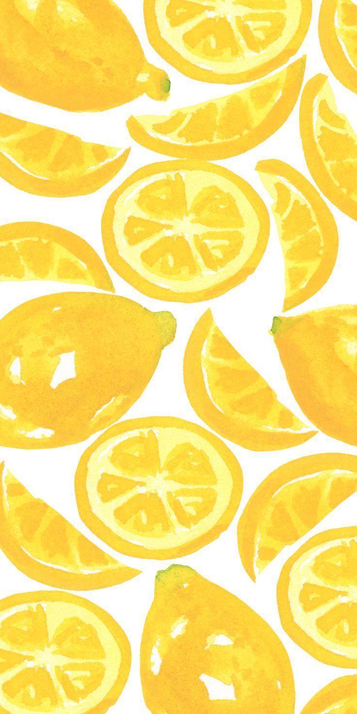 736x1472 iPhone XS Taske Lemon Fruit Yellow Tropical Fruit af Stephanie This. iPhone wallpaper yellow, Yellow wallpaper, iPhone background wallpaper