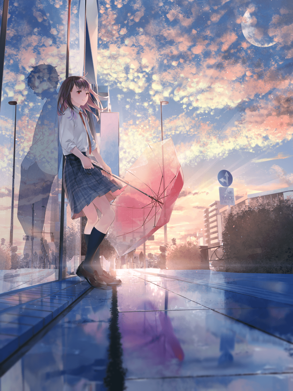 1000x1333 Beautiful Anime Wallpaper Rain