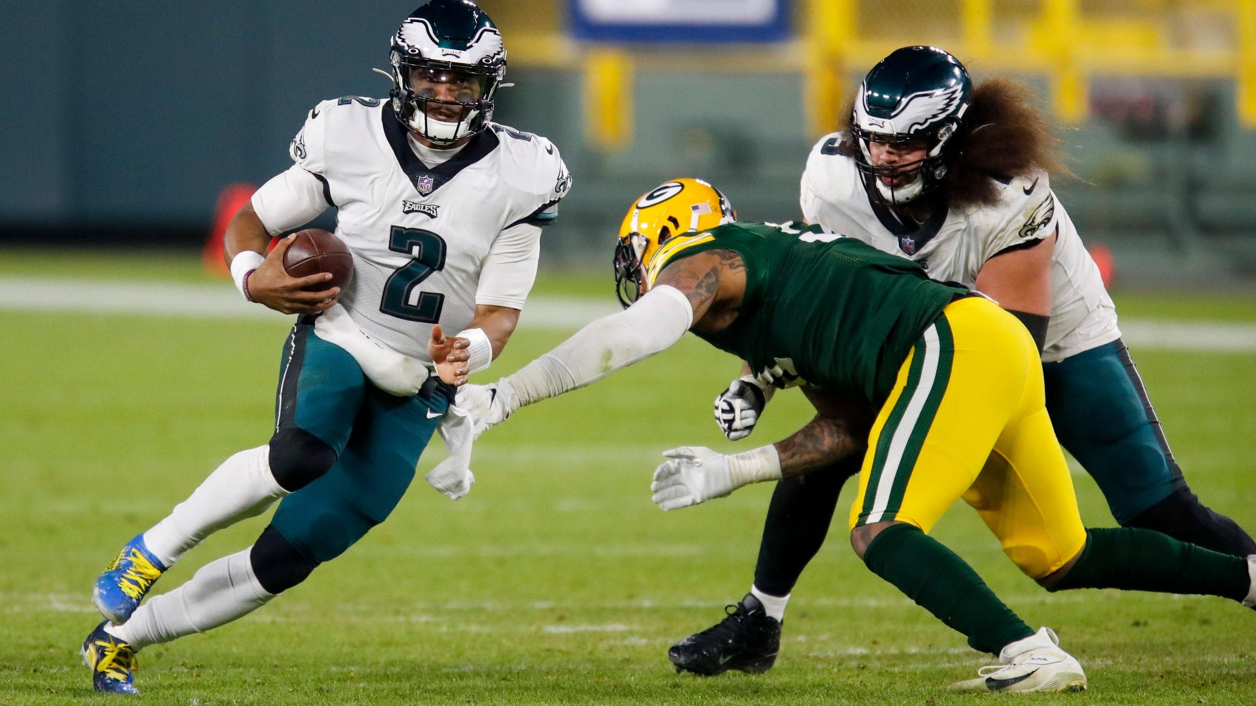 2560x1440 Eagles going with Jalen Hurts over Carson Wentz. WTAJ
