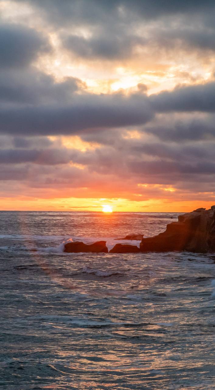 707x1280 San Diego sunset wallpaper