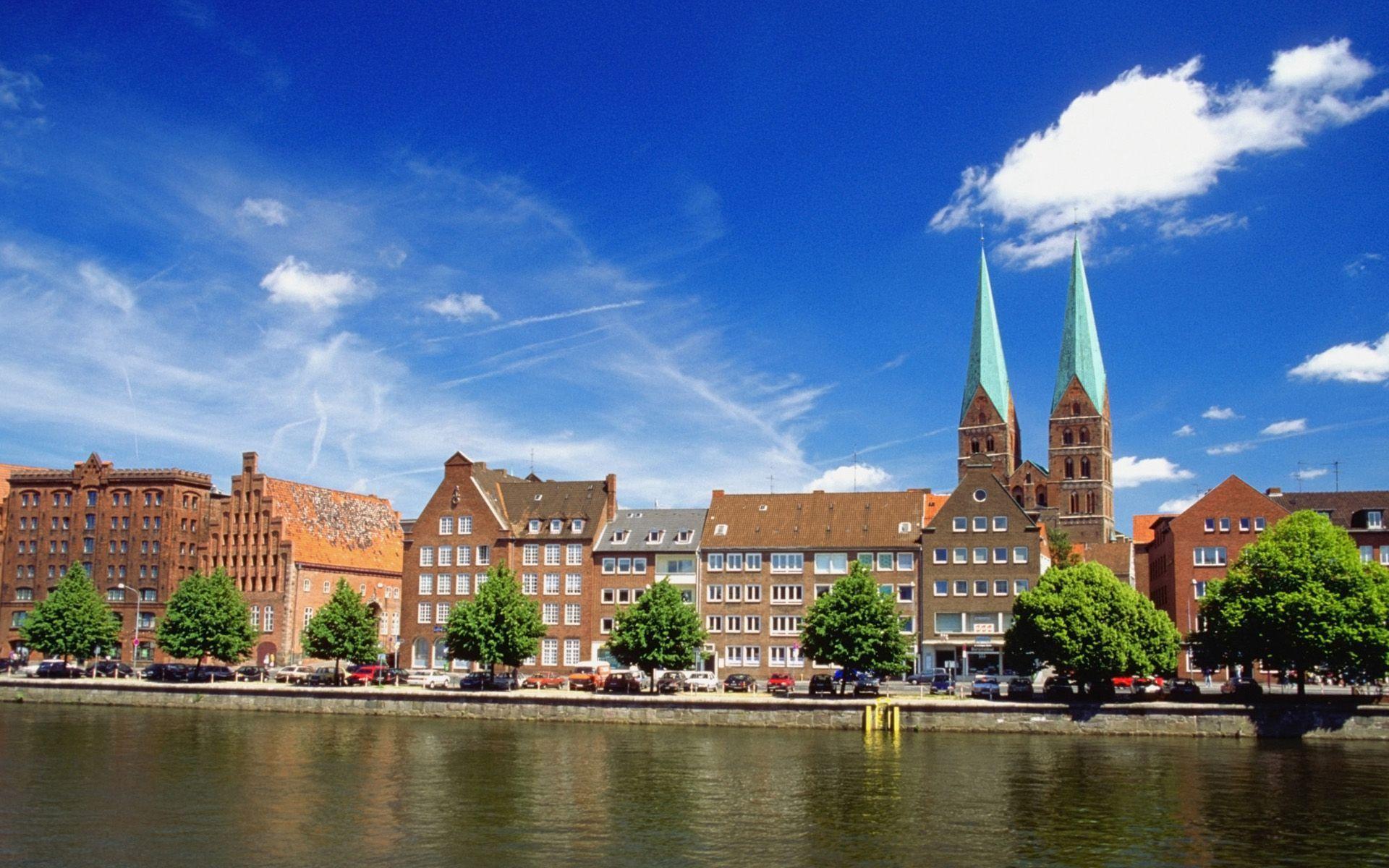 1920x1200 Architecture. Germany wallpaper, Lubeck, Northern europe