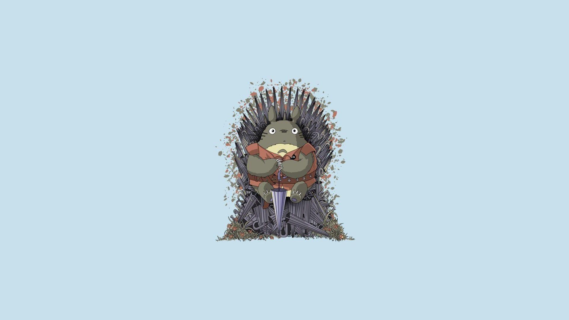 1920x1080 Game Of Thrones and Totoro Mashup Wallpaper [1920 x 1080]