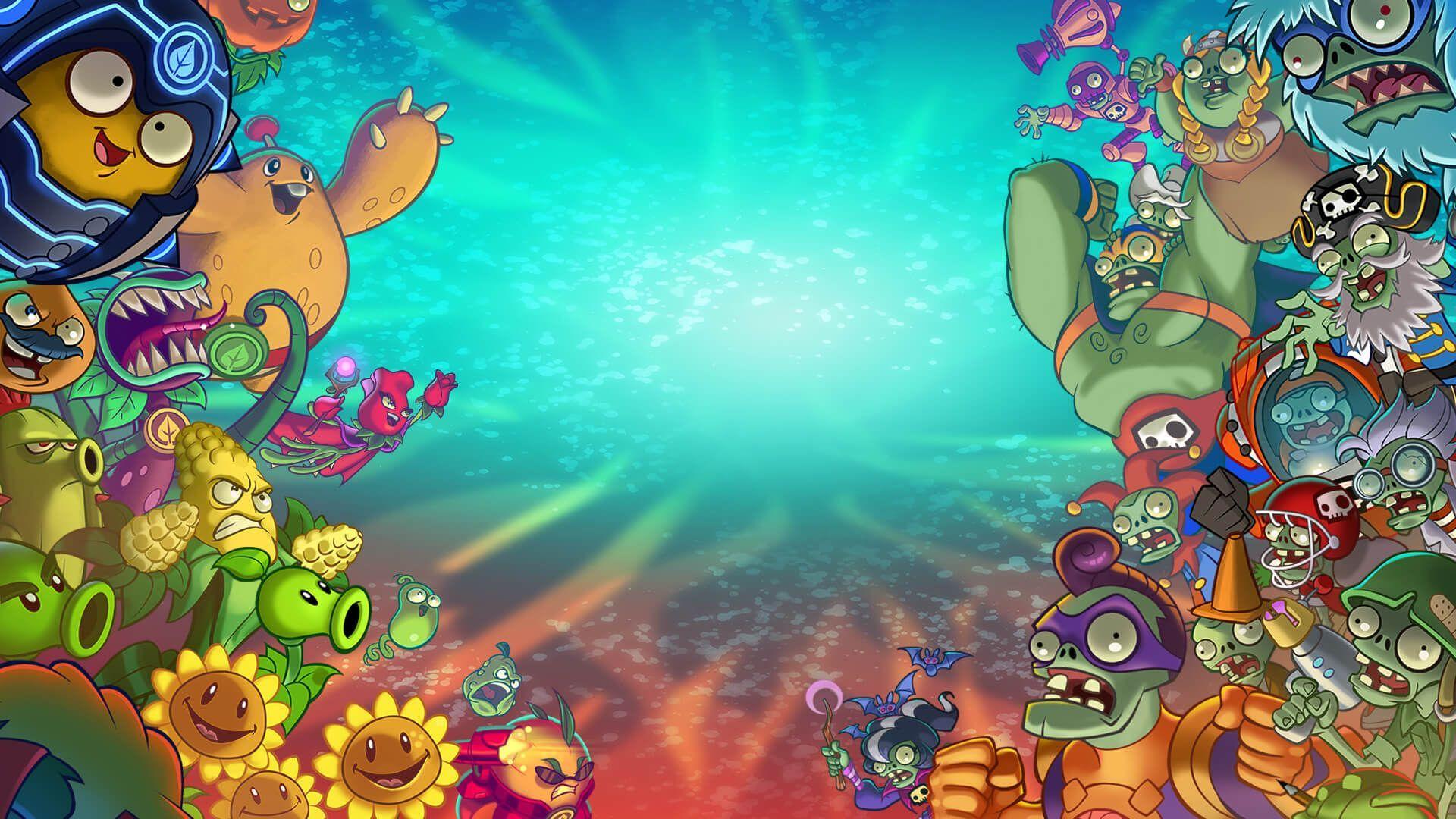 1920x1080 Plants vs. Zombies: Heroes is the Hearthstone mashup I didn't know I wanted. Plants vs zombies, Plant wallpaper, Zombie wallpaper