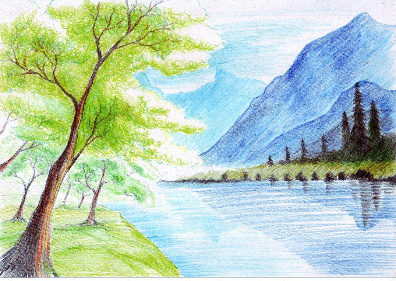 1300x924 Color Sketch Wallpaper