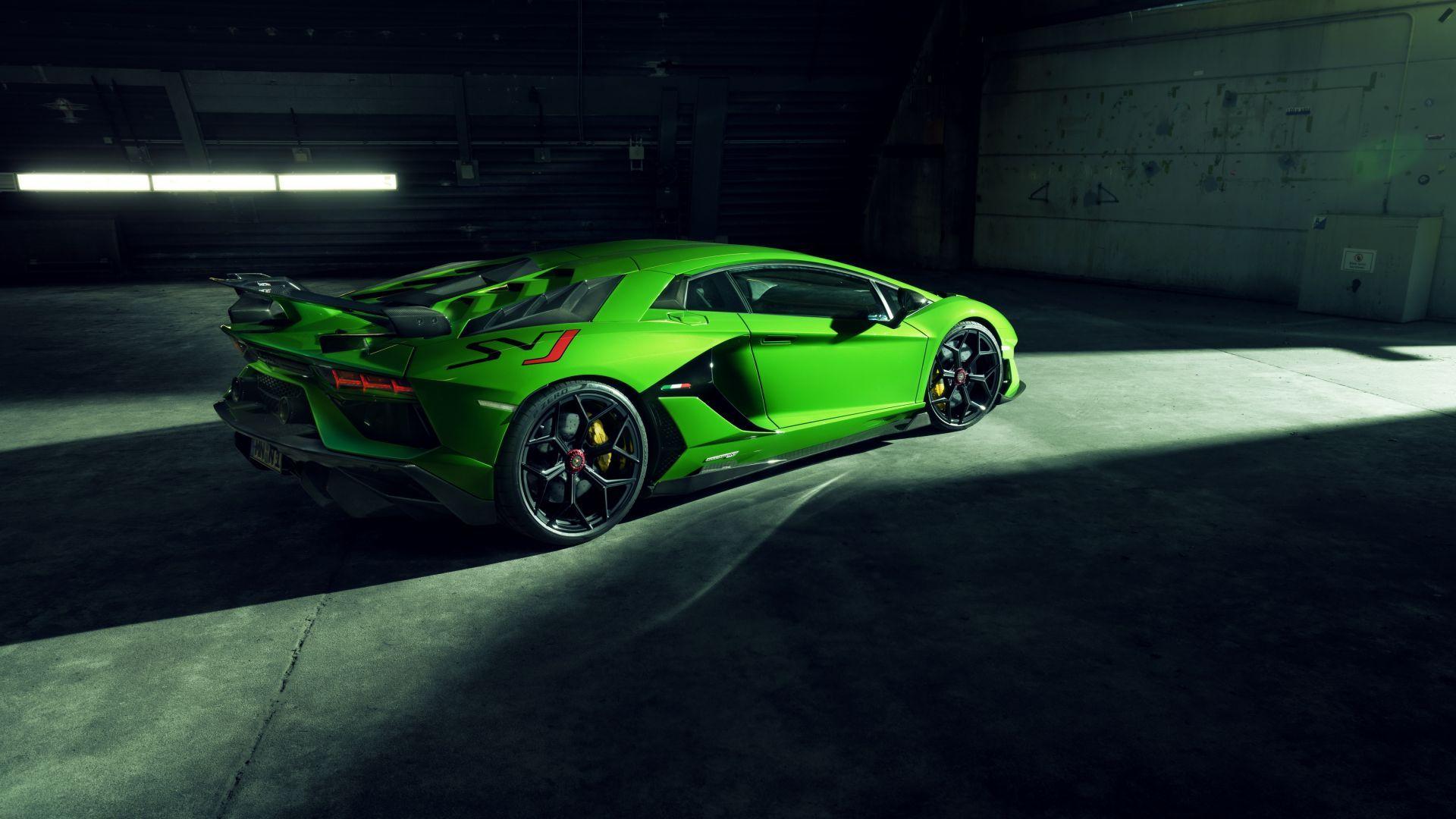 1920x1080 Desktop Wallpaper Side View, Green Lamborghini Aventador Svj, HD Image, Picture, Background, 09663f