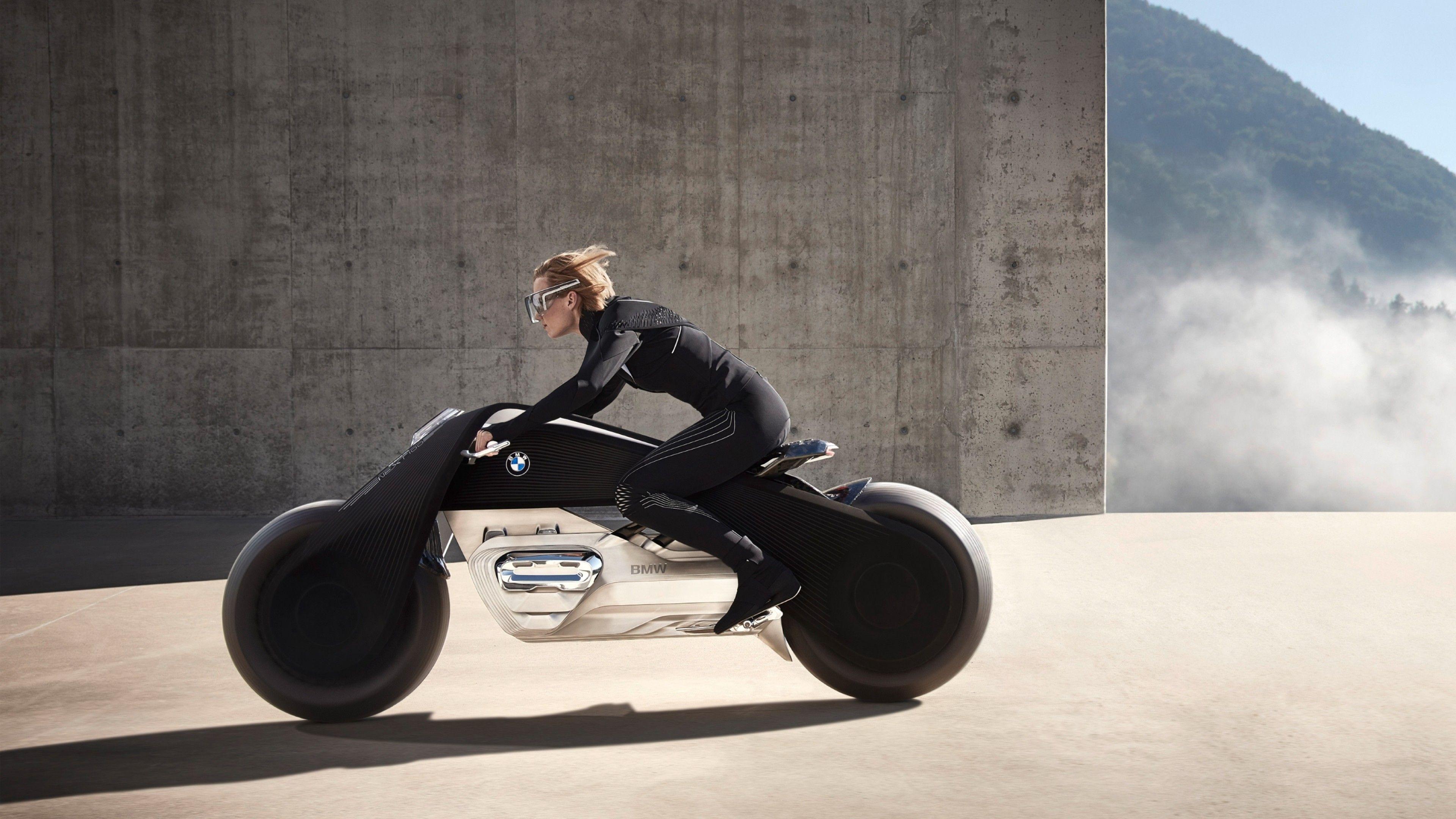 3840x2160 Download 3840x2160 Bmw Motorrad Vision Next Side View, Concept, Motorcycle Wallpaper for UHD TV