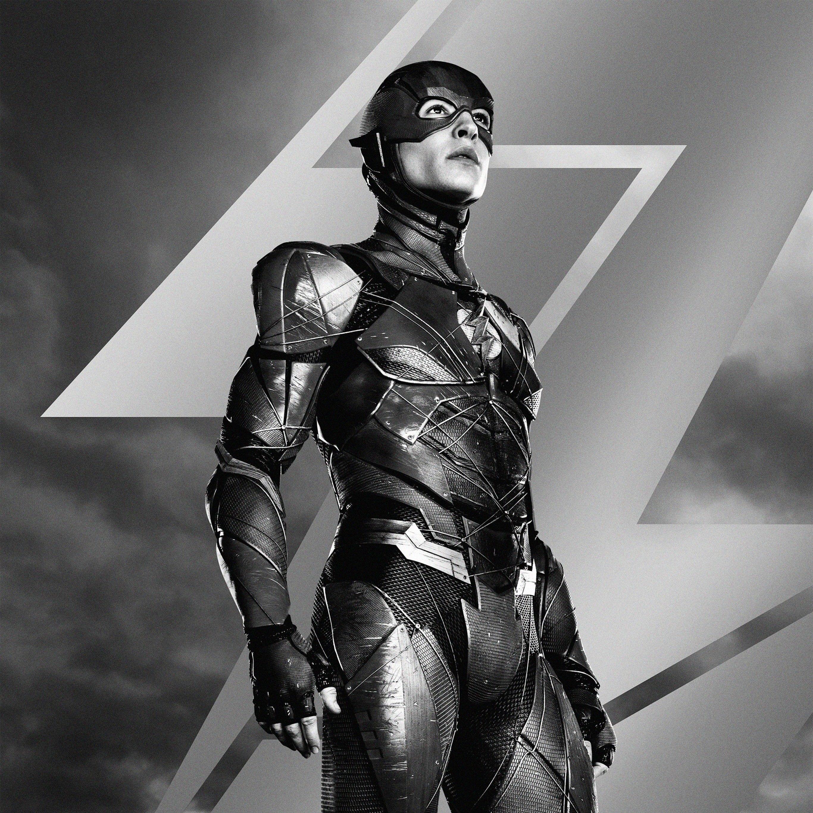 2732x2732 Zack Snyder's Justice League 4K Wallpaper, 2021 Movies, The Flash, Barry Allen, Ezra Miller, DC Comics, Black Dark
