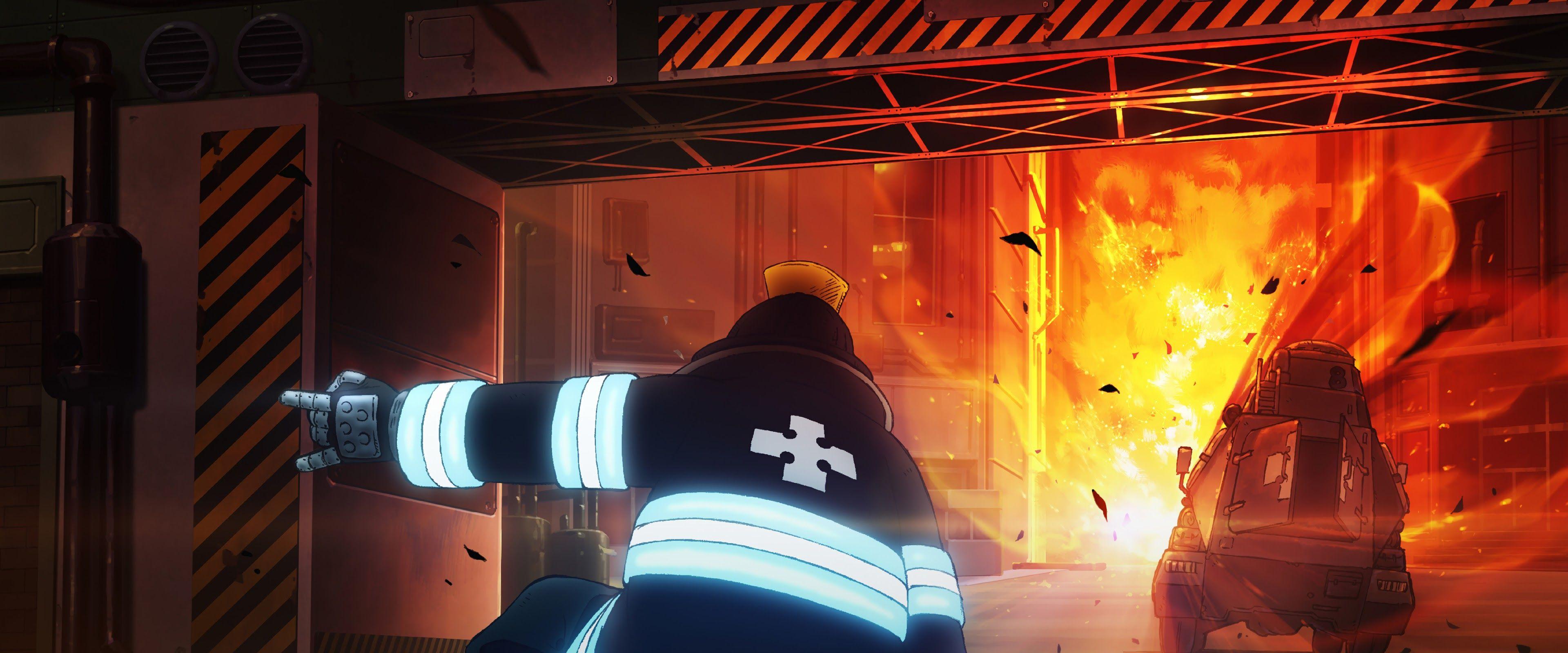 3840x1600 Fire Force Anime 4K Wallpaper