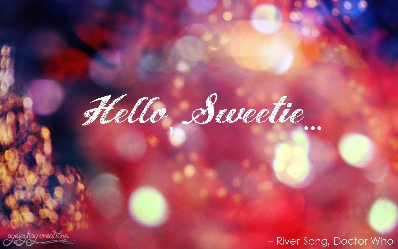 1280x800 Free download River Song Wallpaper Hello Sweetie So todays wallpaper is a [1280x800] for your Desktop, Mobile & Tablet. Explore River Song Wallpaper. Doctor Who Background Wallpaper, Doctor Who