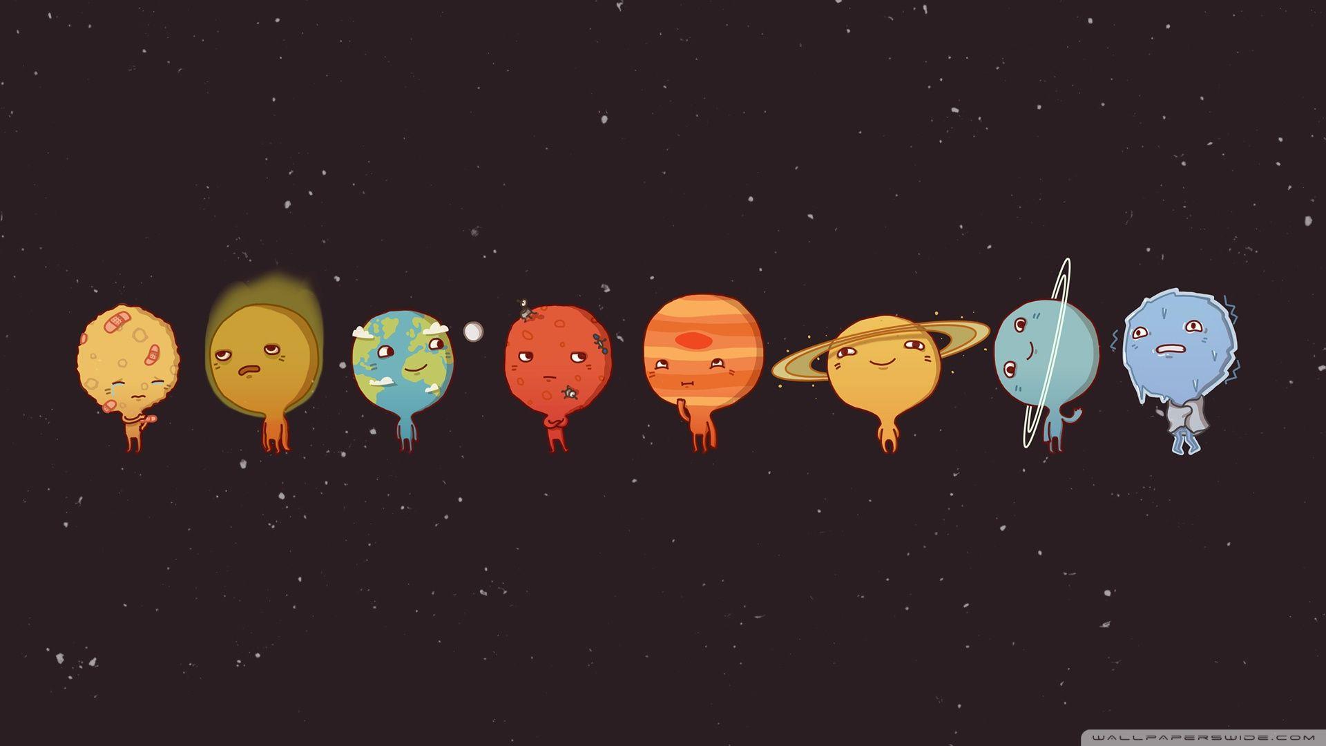 1920x1080 Cartoonish Solar System [1920 x 1080]