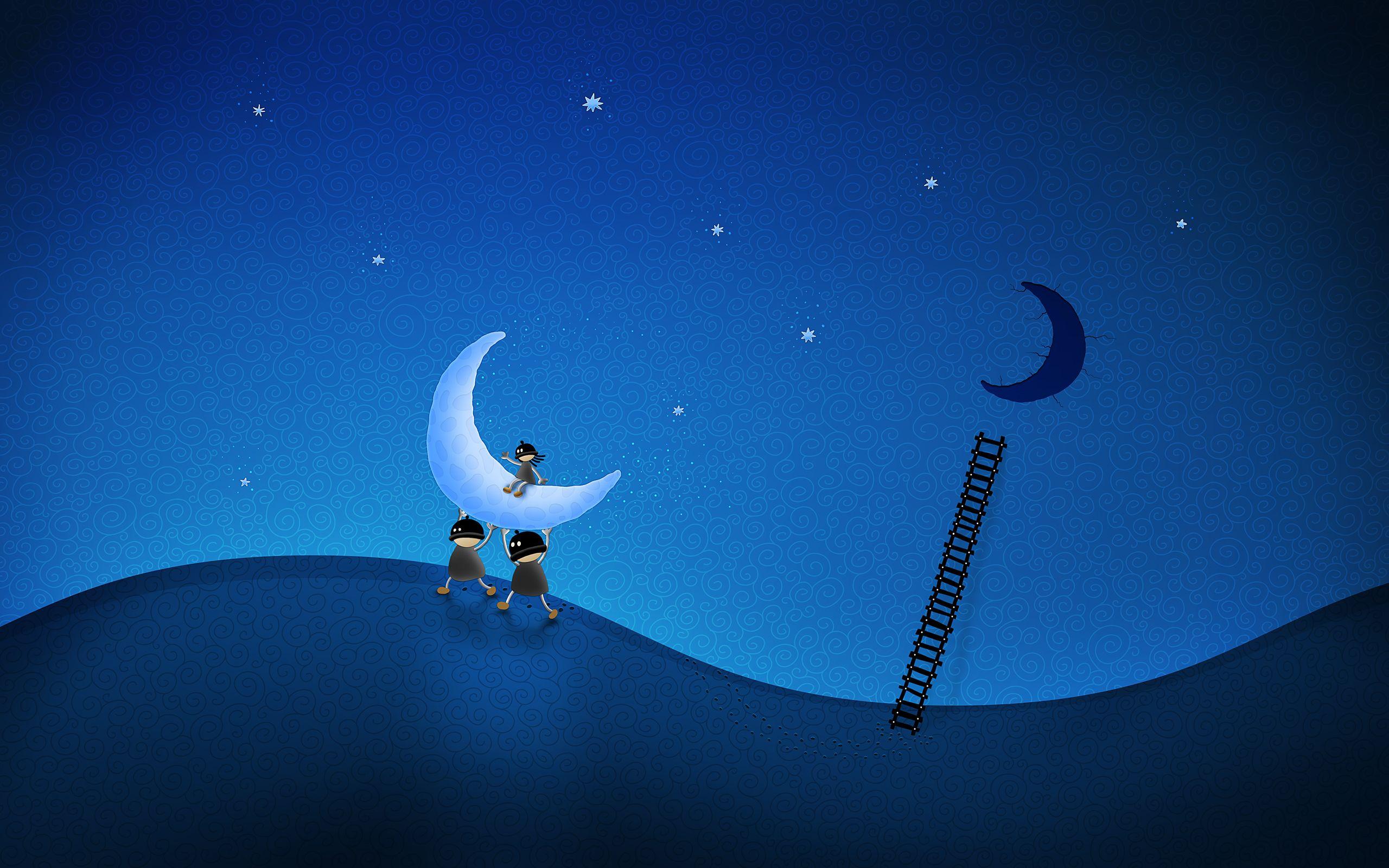 2560x1600 Funny 3D Cartoon Background Download Free