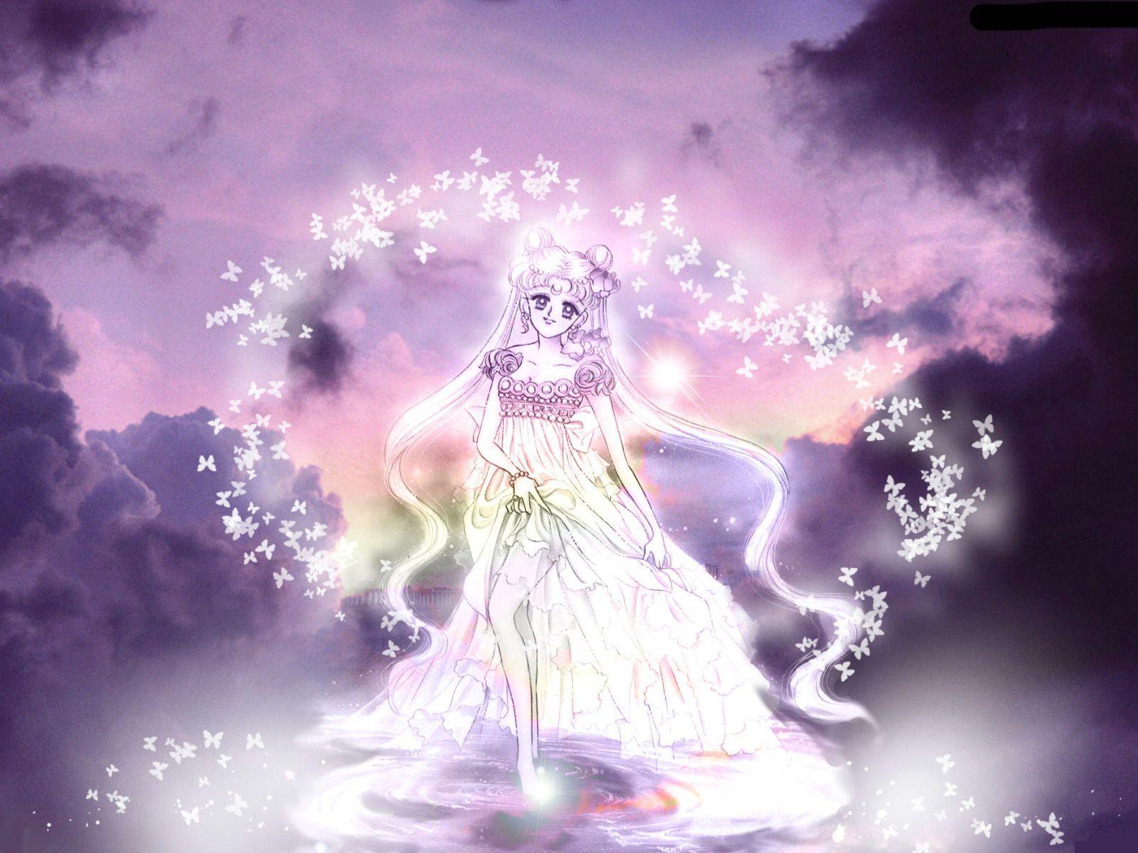 1600x1200 Anime Moon Princess Wallpaper