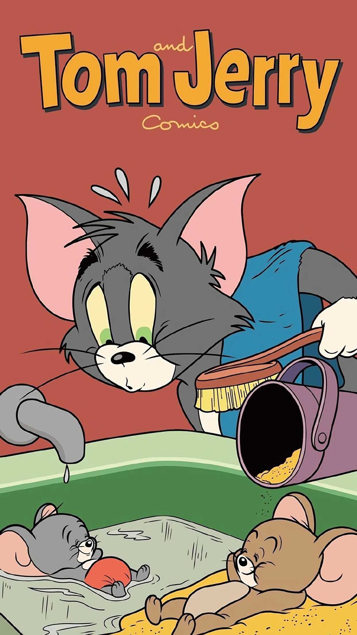 1242x2208 Tom and Jerry Wallpaper Android Free HD Wallpaper