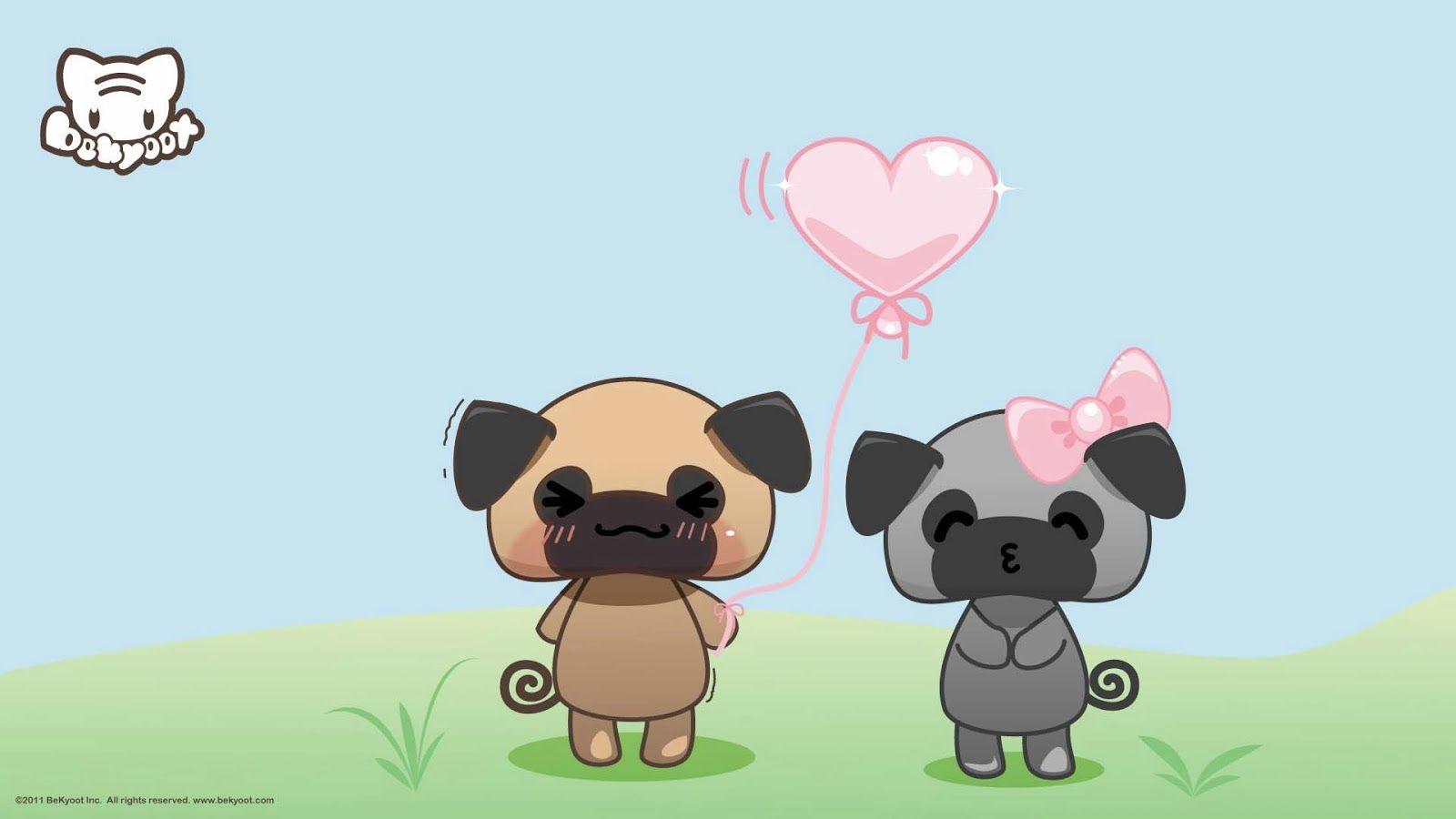1600x900 Cartoon Puppy Wallpaper