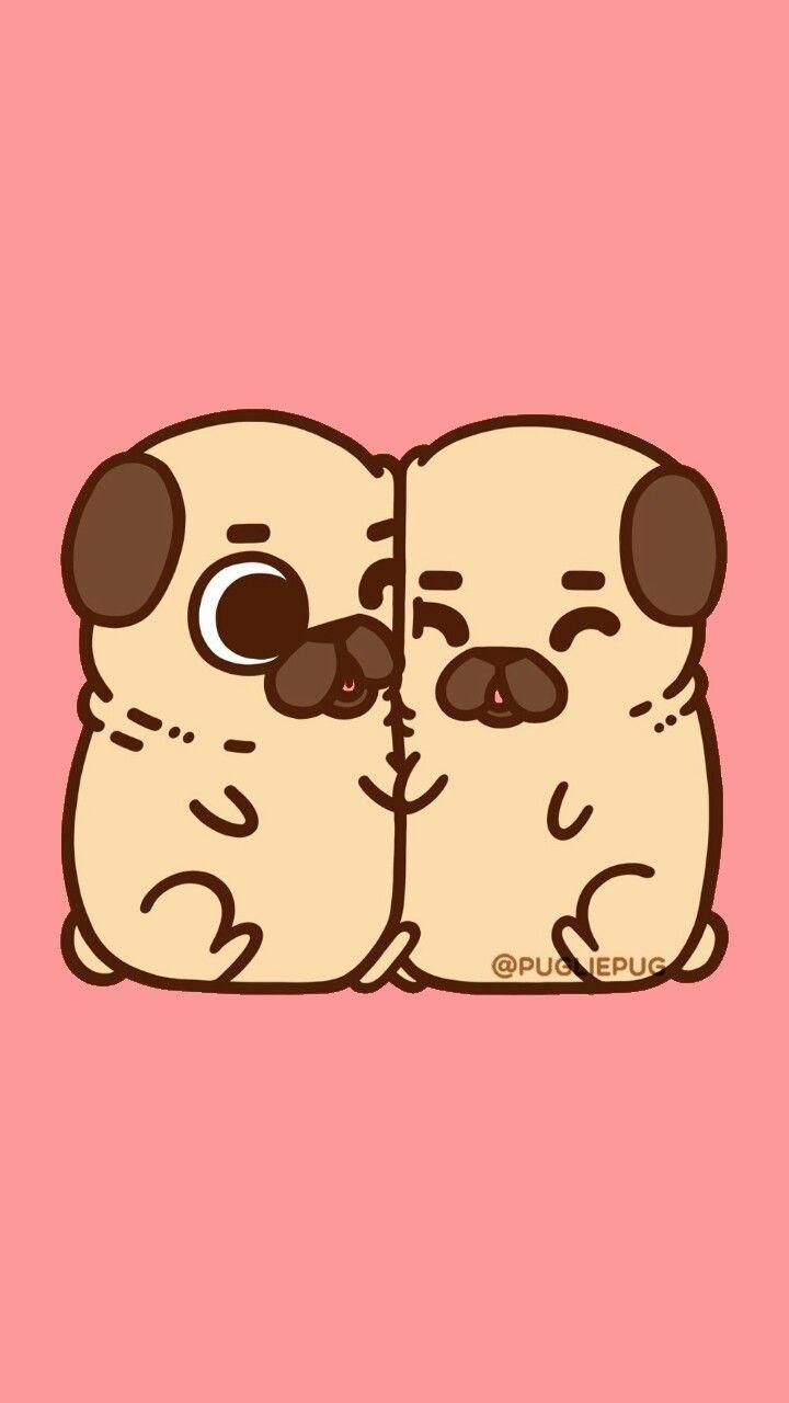 720x1280 Cartoon Pug Wallpaper