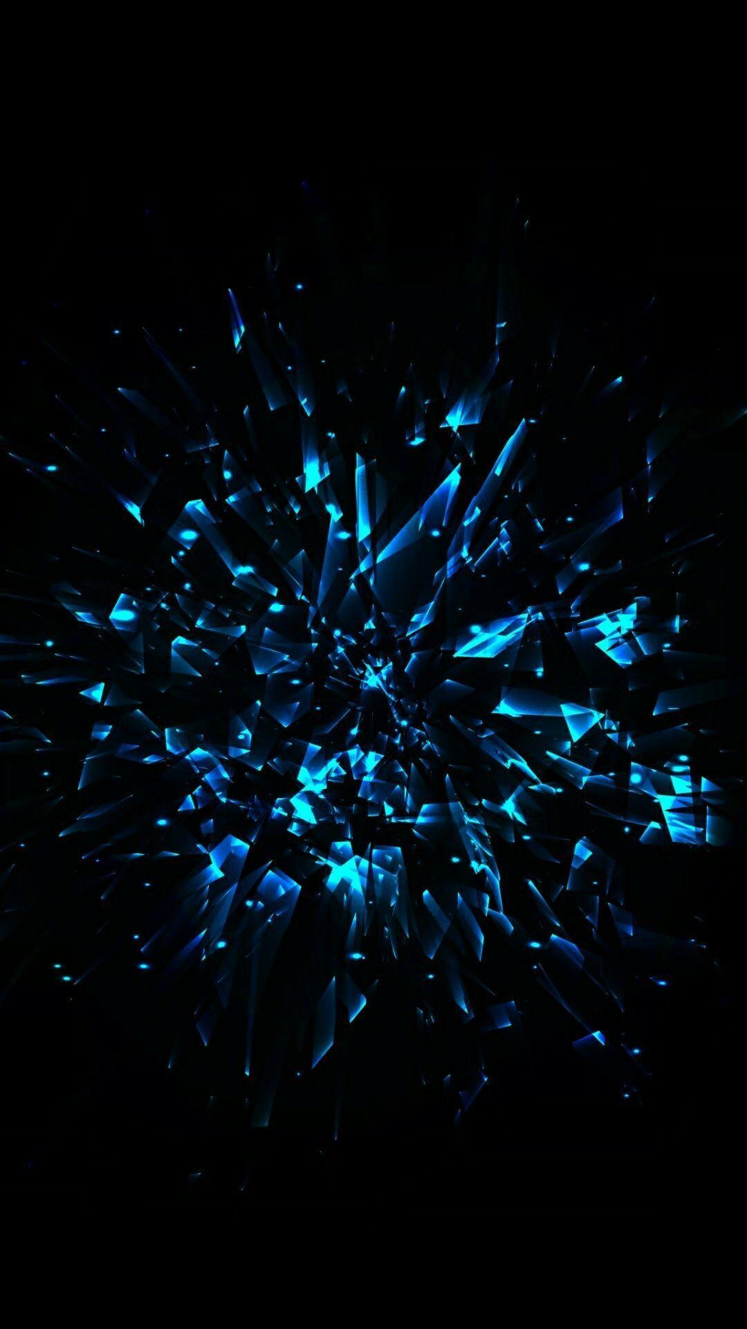 1080x1920 Black And Blue Phone Wallpaper. Black and blue wallpaper, Technology wallpaper, Black wallpaper