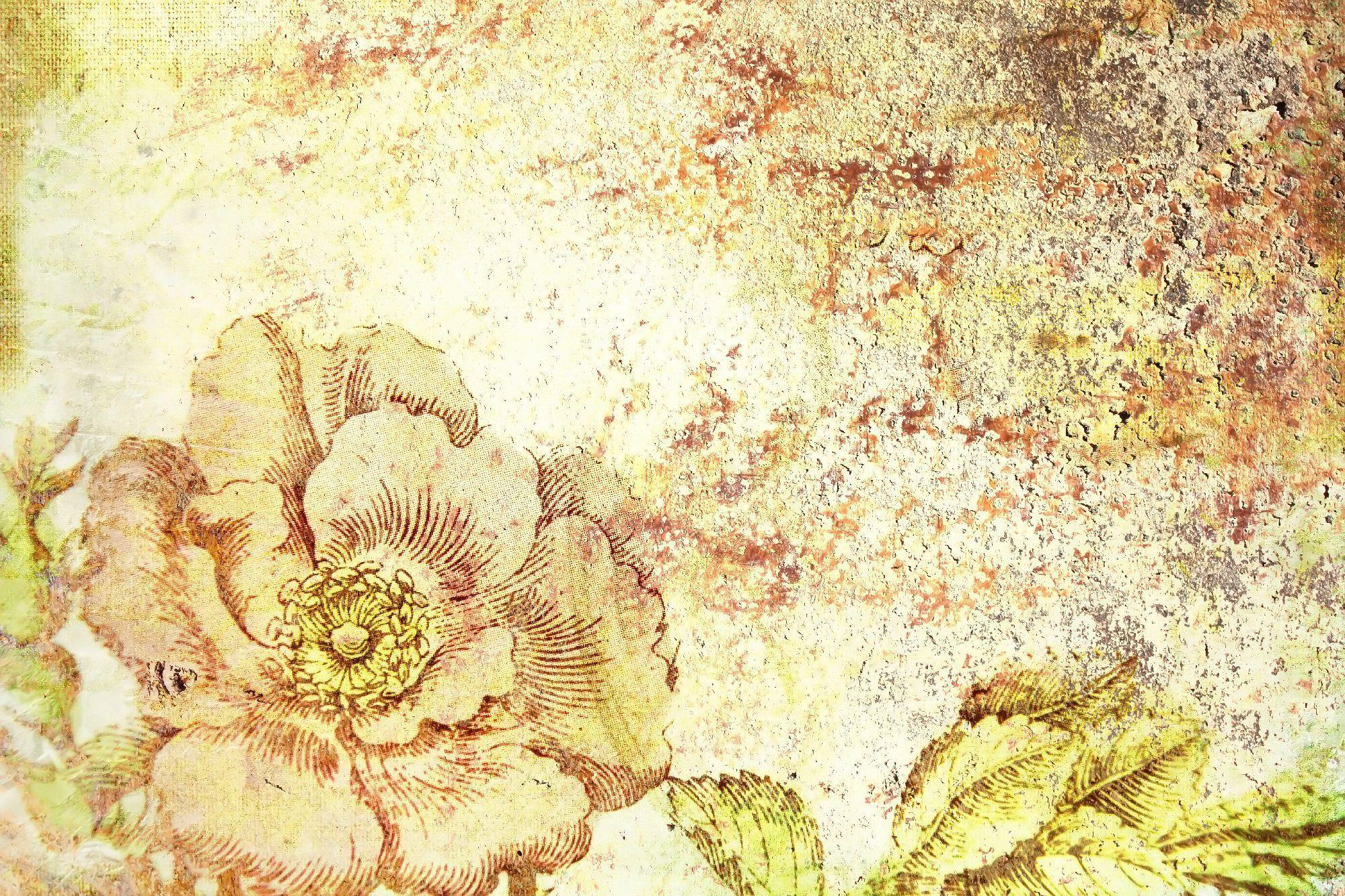2000x1333 Vintage wallpaper: 0333 WALLS / floral motif / art print