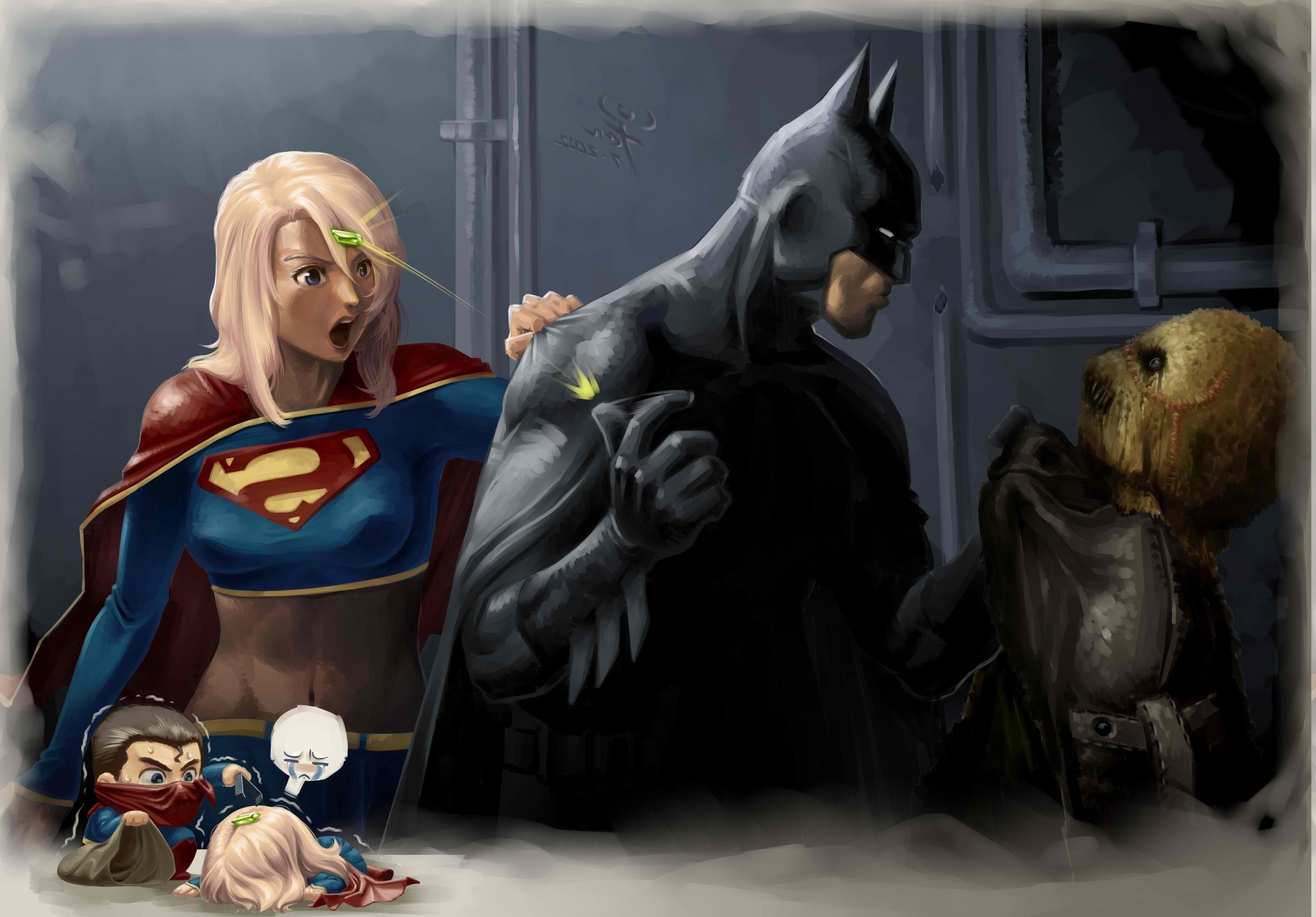 3661x2552 Batman, DC Comics, Supergirl, Scarecrow (character) Wallpaper. Scarecrow batman, Supergirl comic, Cute comics