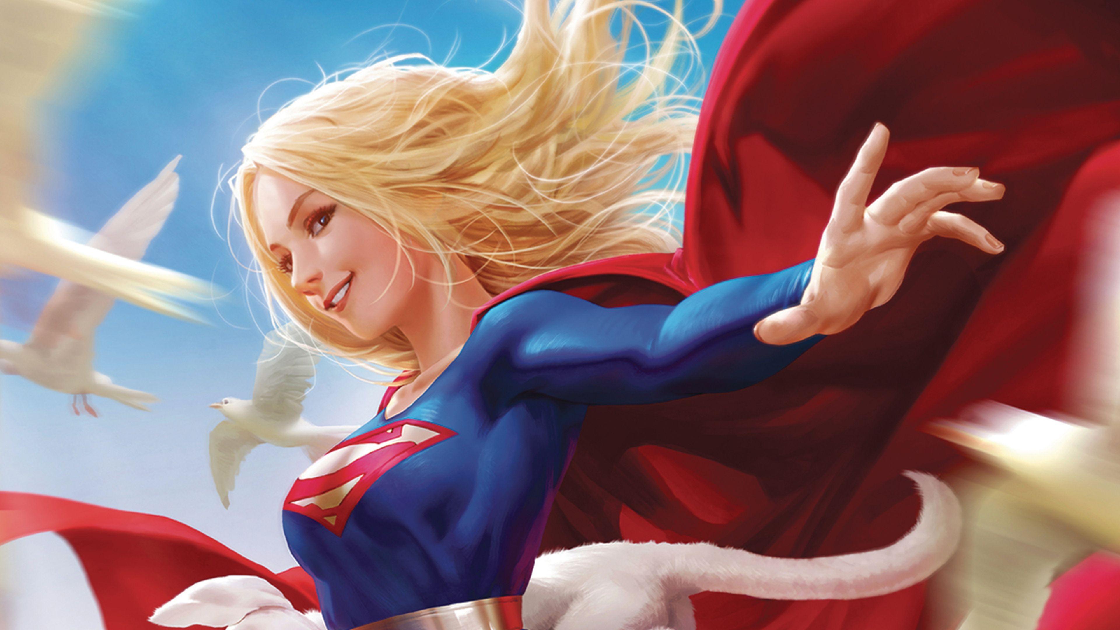 3840x2160 Superman Supergirl DC Comics Wallpaper .