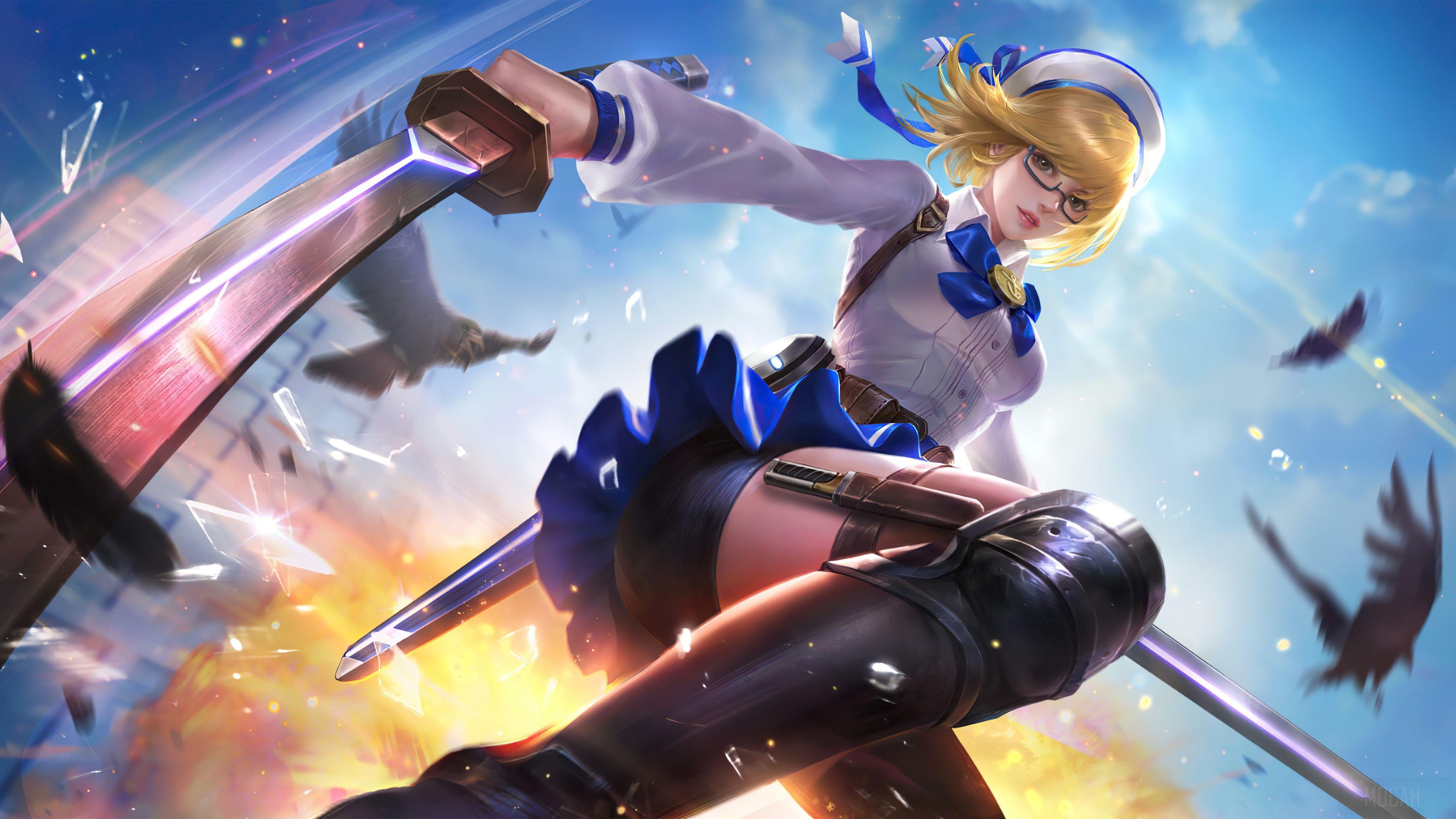 3840x2160 Fanny, Campus Youth, Skin, Mobile Legends Bang Bang, ML, MLBB, Video Game 4k wallpaper HD Wallpaper