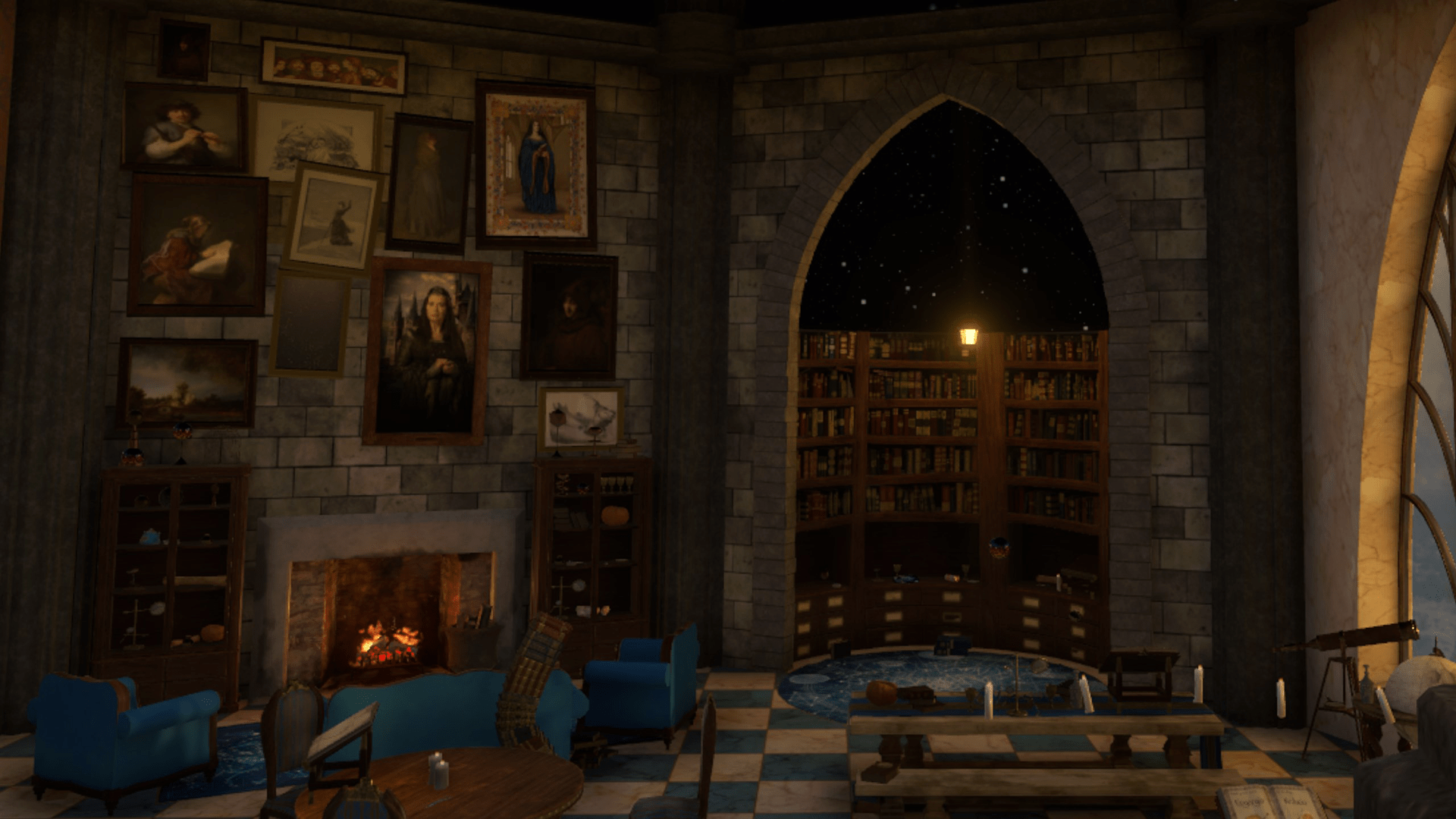 1920x1080 Ravenclaw Common Room VR
