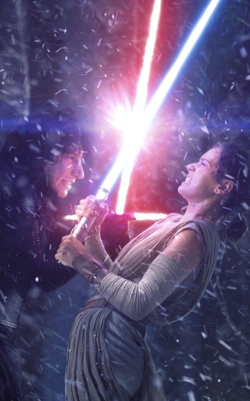 800x1280 Rey And Kylo Ren Fighting With Lightsaber Nexus Samsung Galaxy Tab Note Android Tablets HD 4k Wallpaper, Image, Background, Photo and Picture