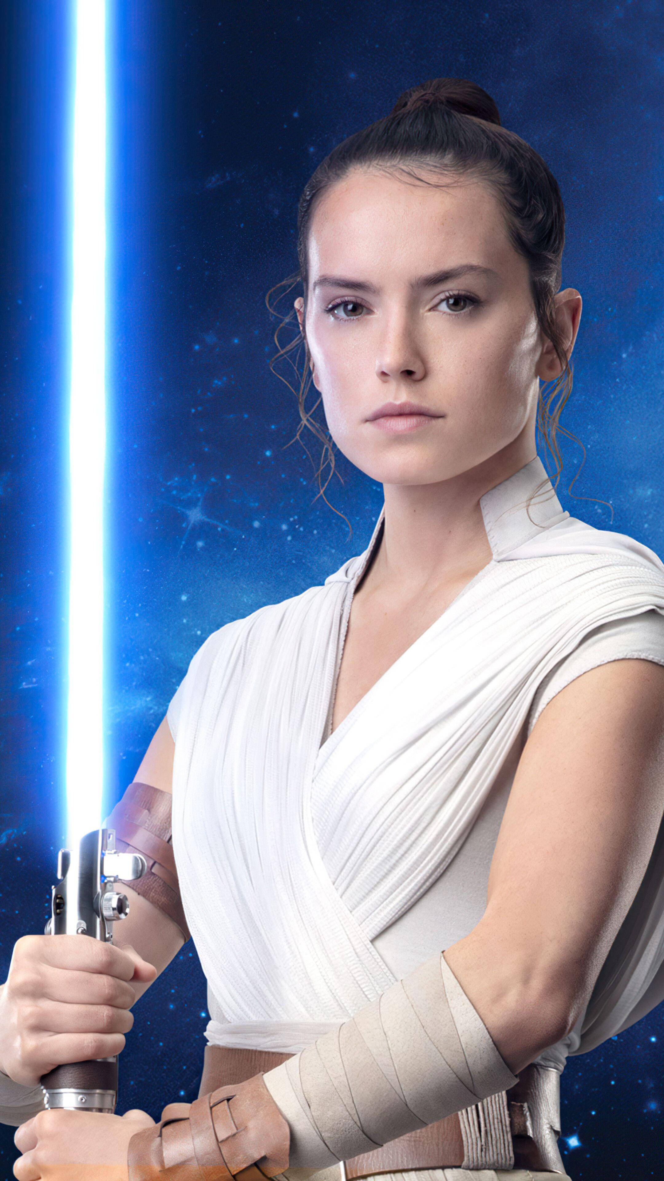 2160x3840 Rey, Lightsaber, Star Wars The Rise of Skywalker, 4K phone HD Wallpaper, Image, Background, Photo and Picture. Mocah HD Wallpaper