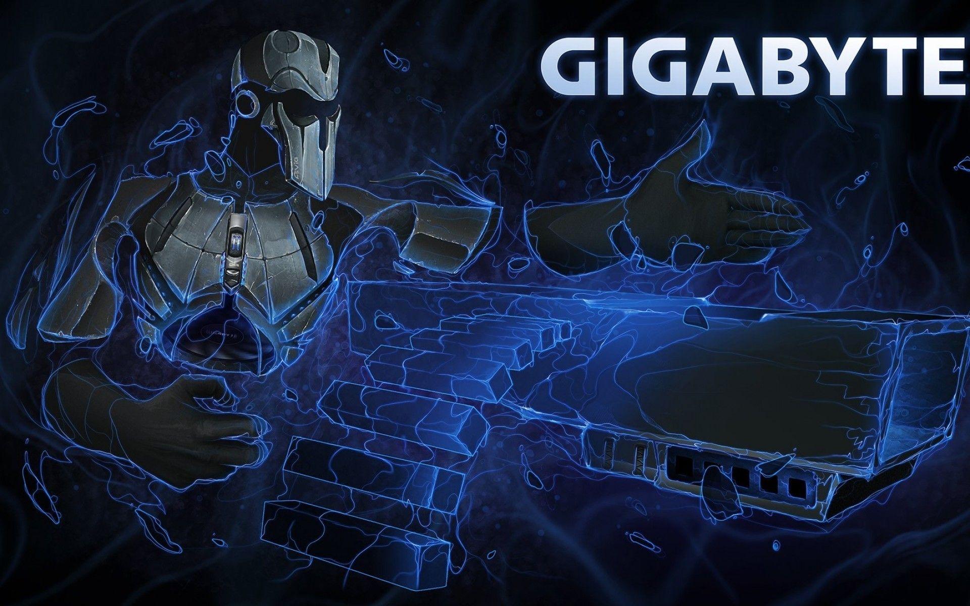 1920x1200 Download 1920x1200 Gigabyte, Robot, Gaming Wallpaper for MacBook Pro 17 inch