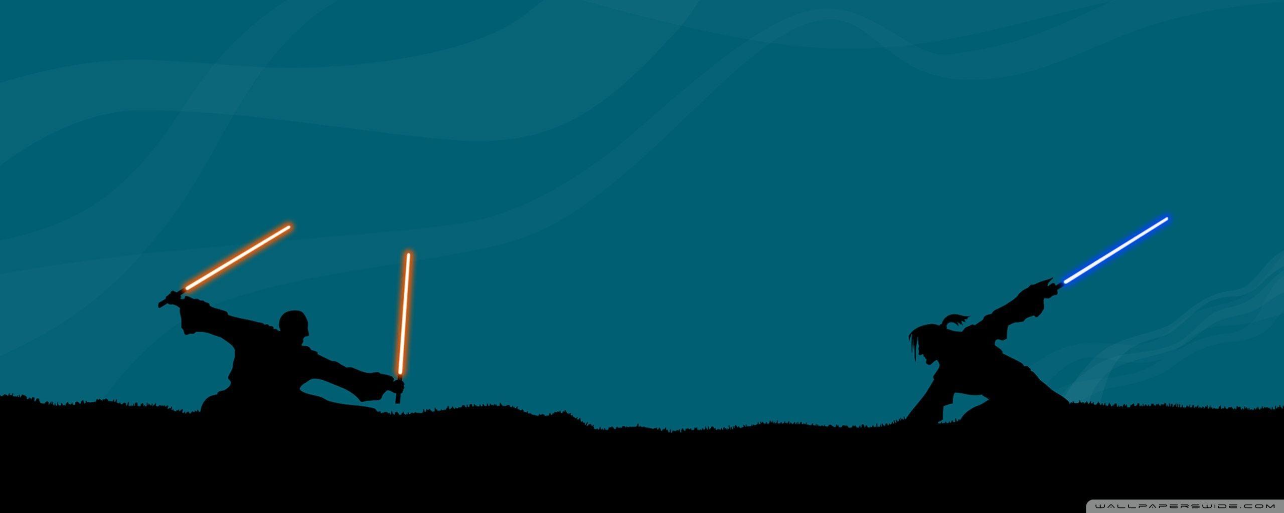 2560x1024 Star Wars Lightsaber Fight Ultra HD Desktop Background Wallpaper for 4K UHD TV : Multi Display, Dual Monitor : Tablet
