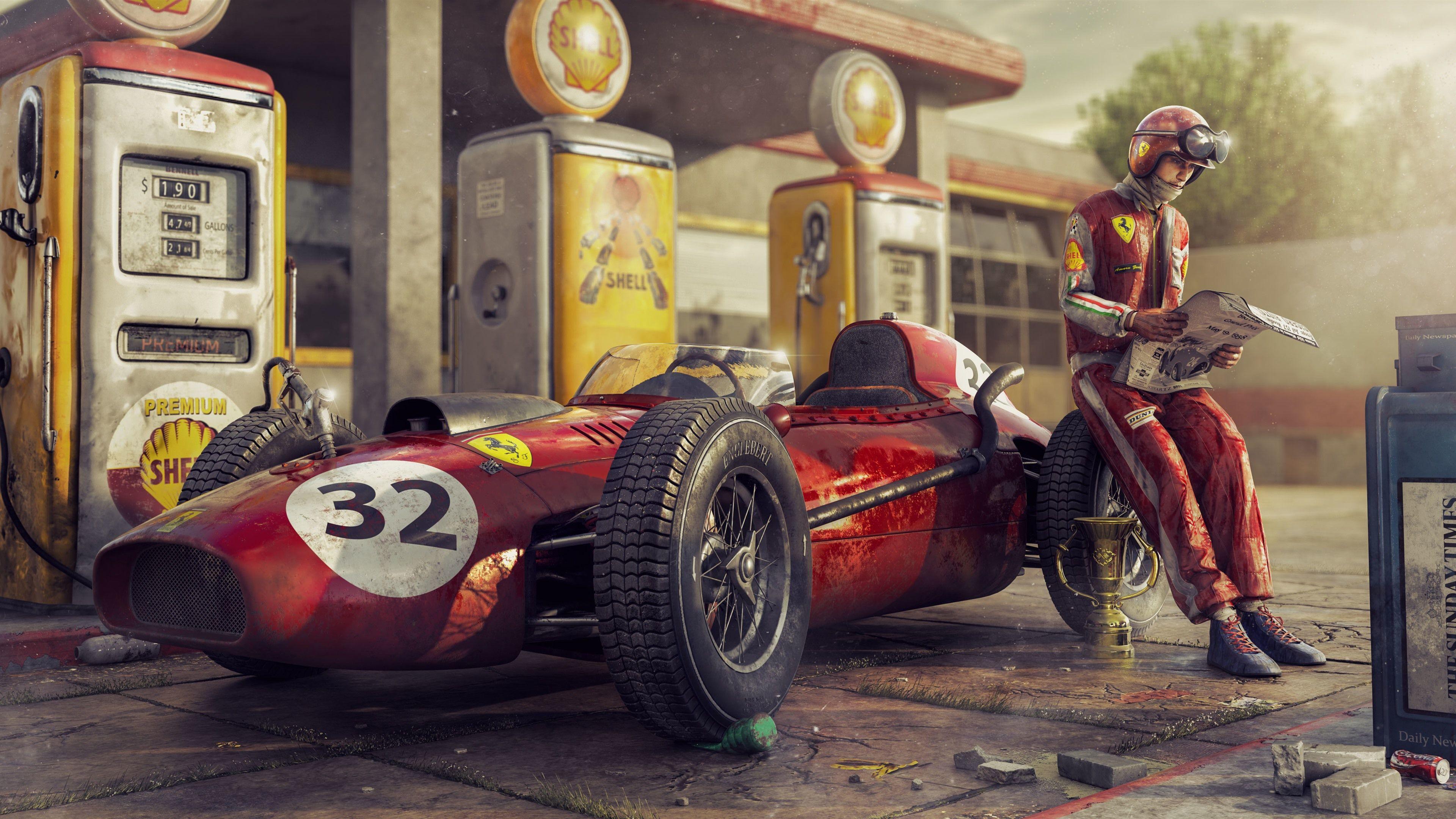 3840x2160 F1 Race Car Wallpaper .