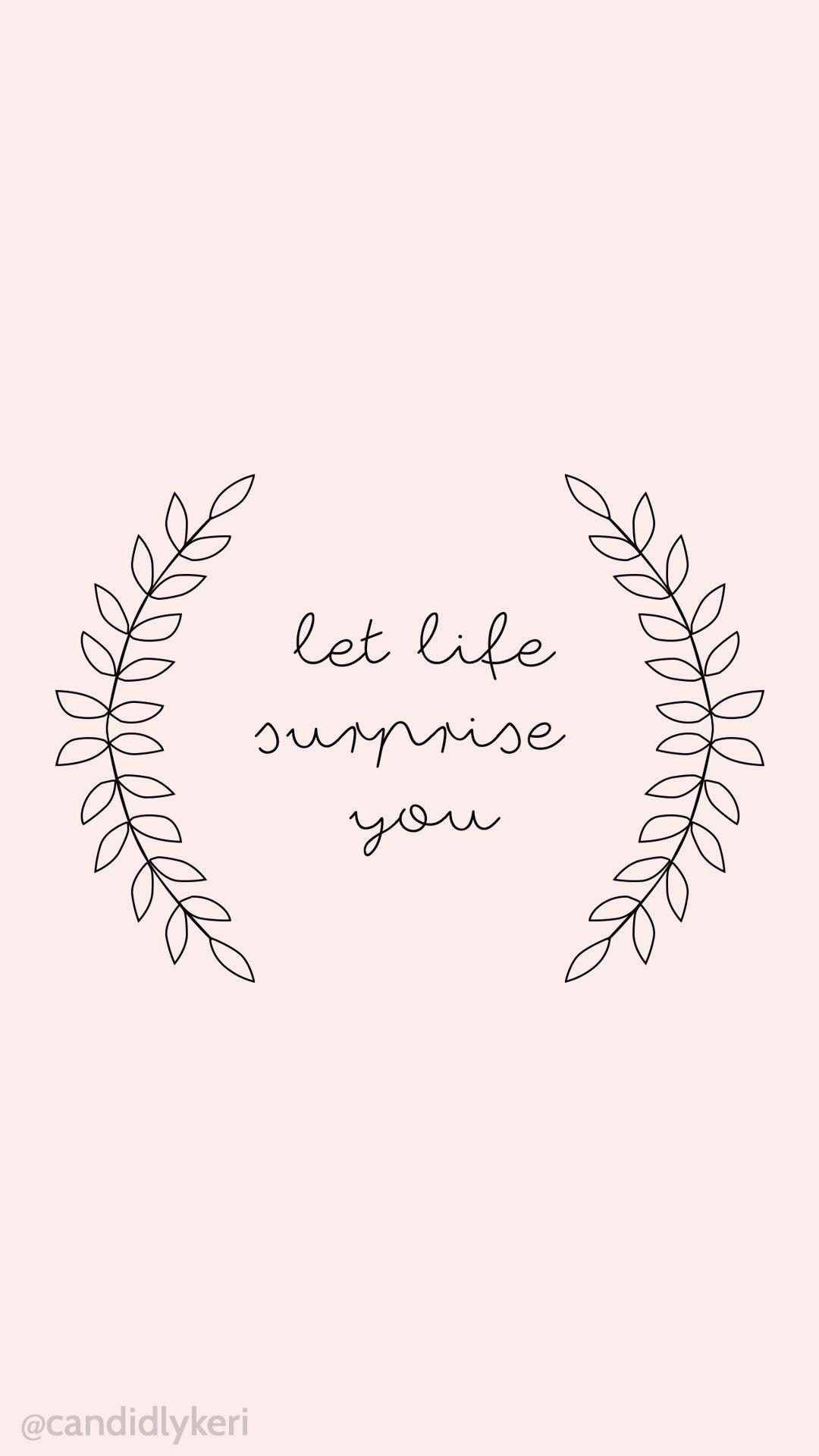1080x1920 Pink Cute Wallpaper Quotes For iPhone