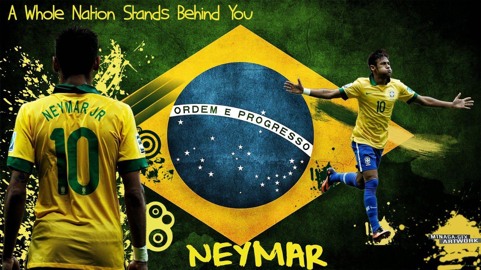 1600x900 Neymar Logo Wallpaper