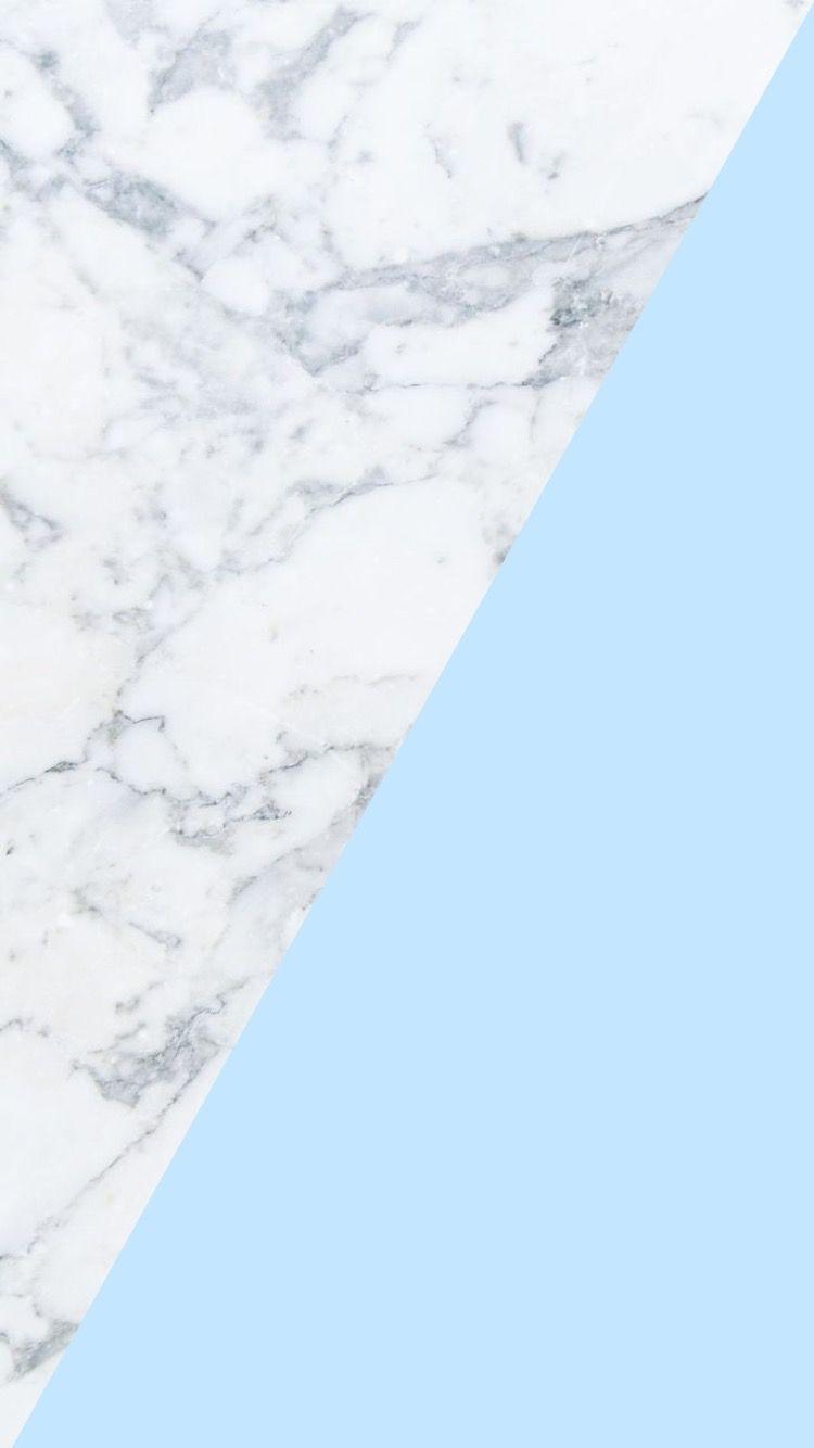 750x1334 Blue Cute Marble Wallpaper