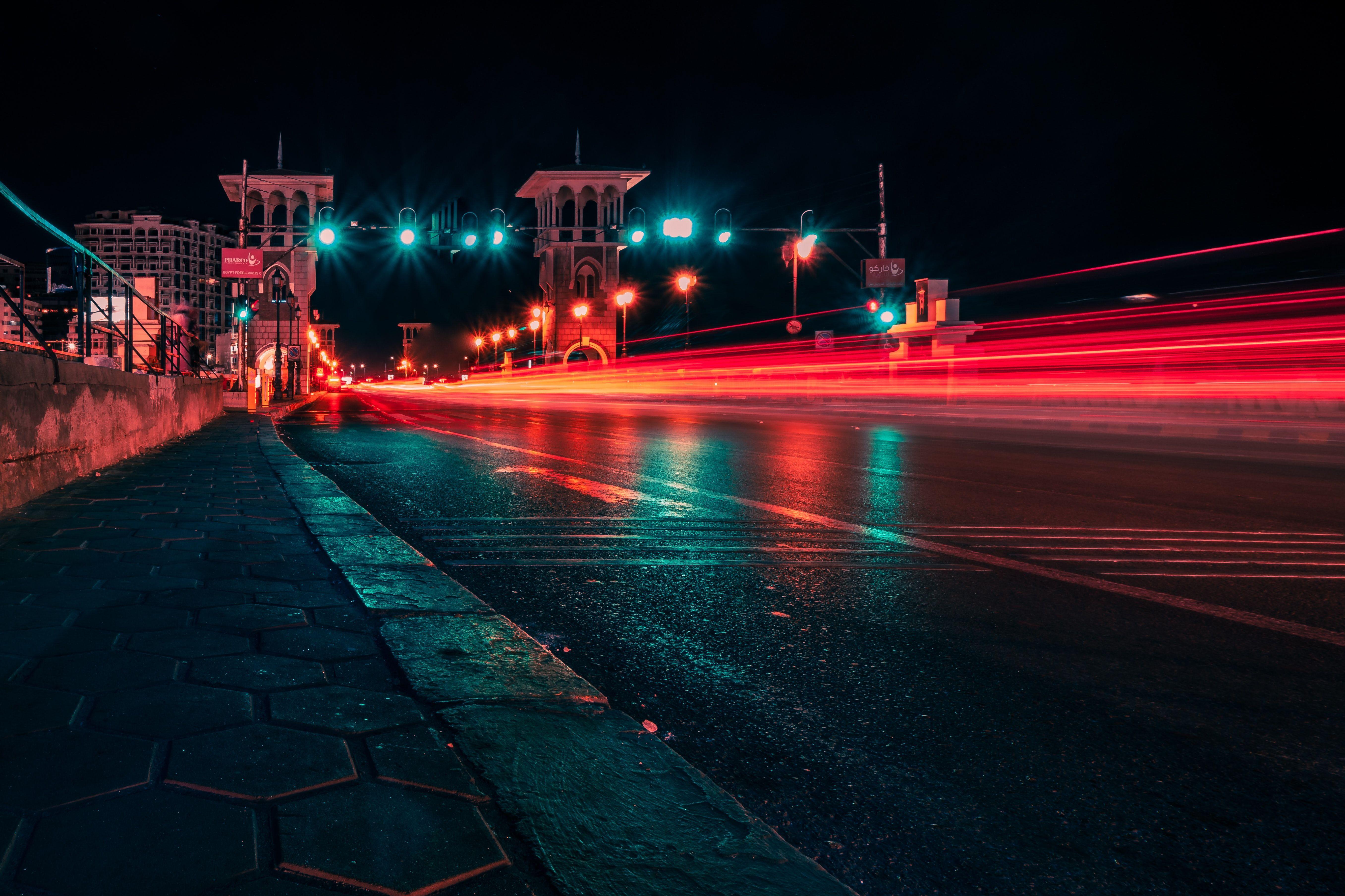 5428x3619 Egypt at Night Wallpaper