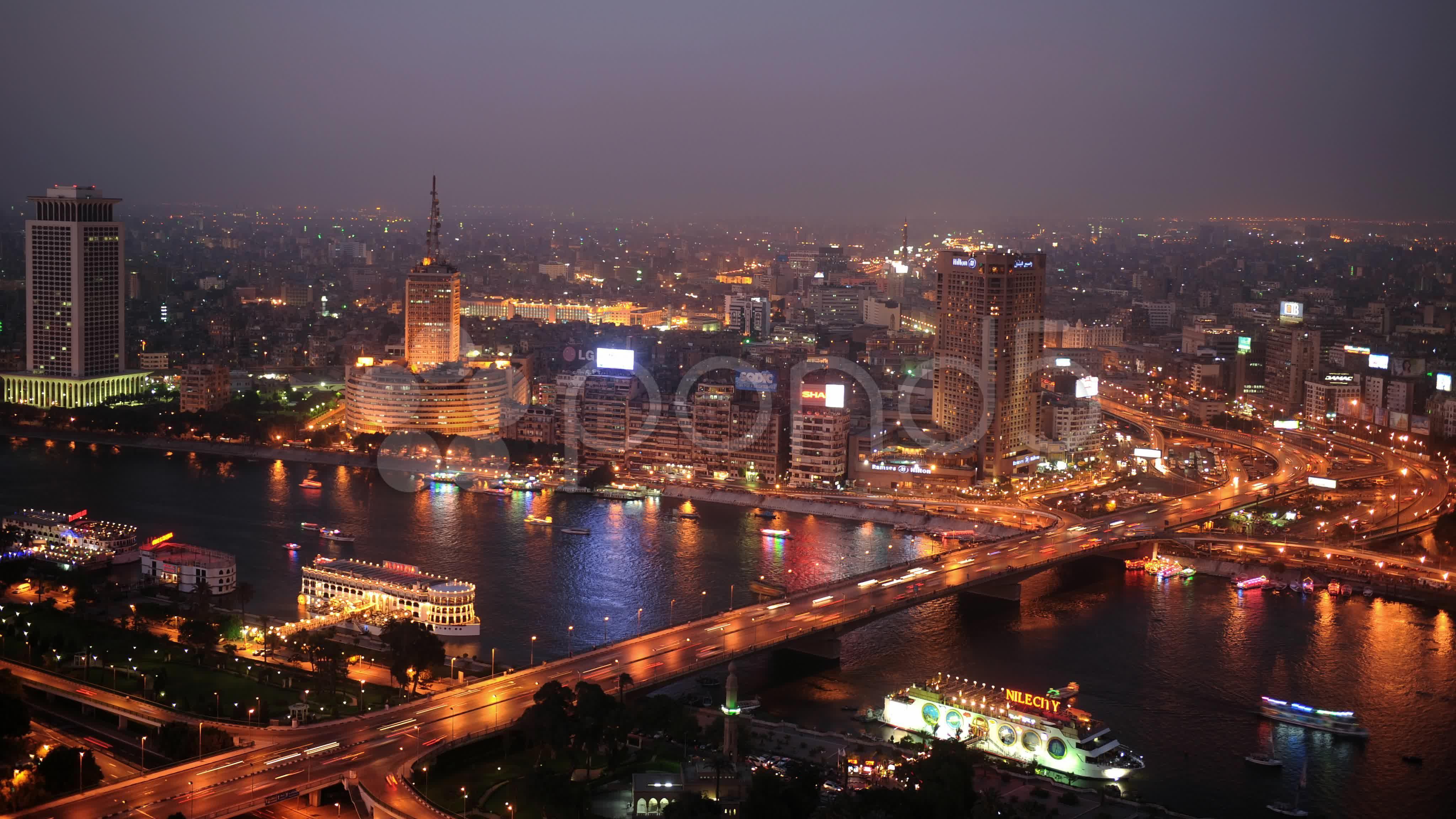 4096x2304 UHD Ultra HD 4K Illuminated Night Cairo Skyline Egypt Nile Busy City timelapse Stock Footage, #Night#Cairo#Skyline#Illumi. Skyline, Aerial view, Wallpaper picture