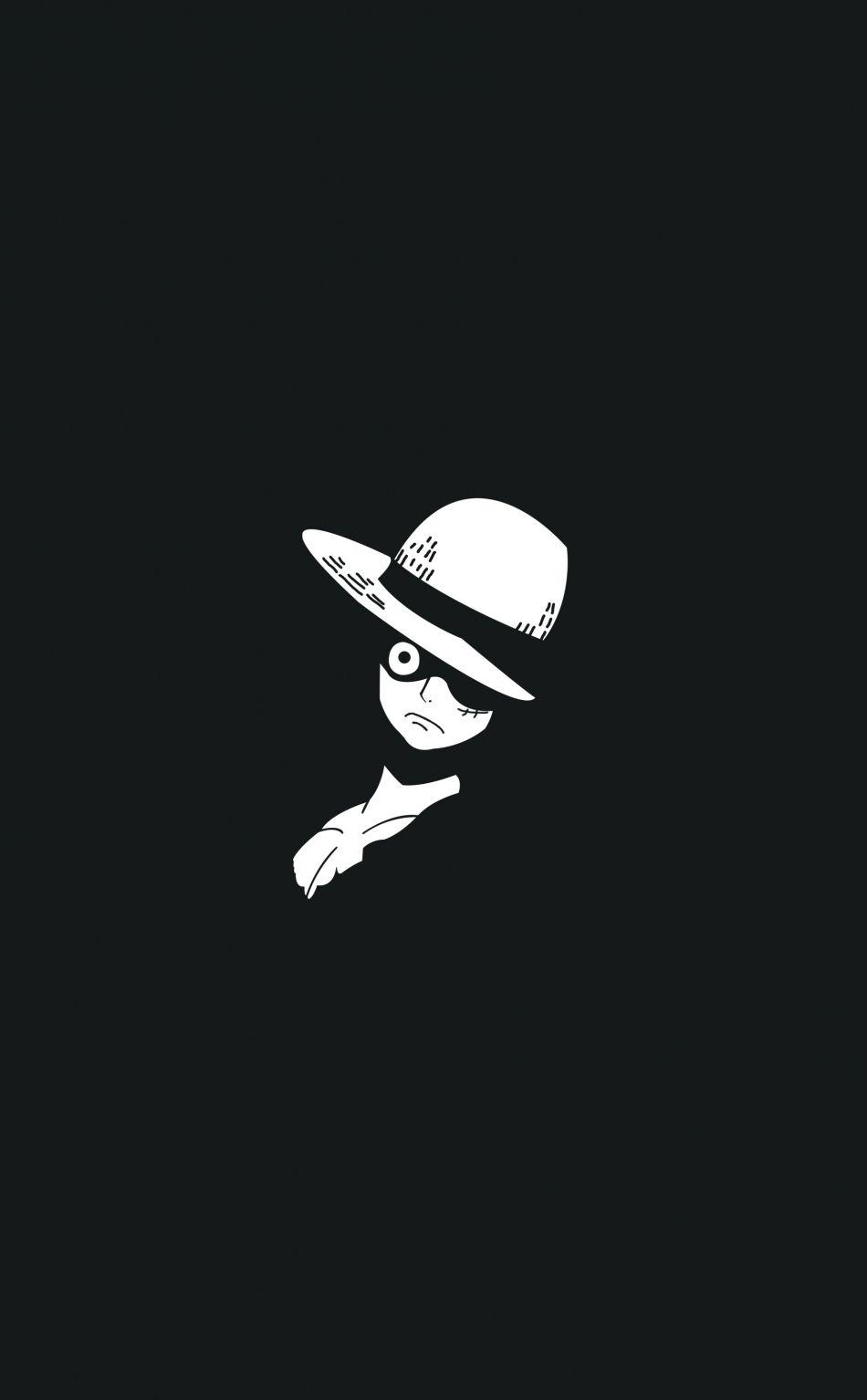 950x1534 Download wallpaper 950x1534 anime, monkey d. luffy, dark, minimal, iphone, 950x1534 HD background, 21287